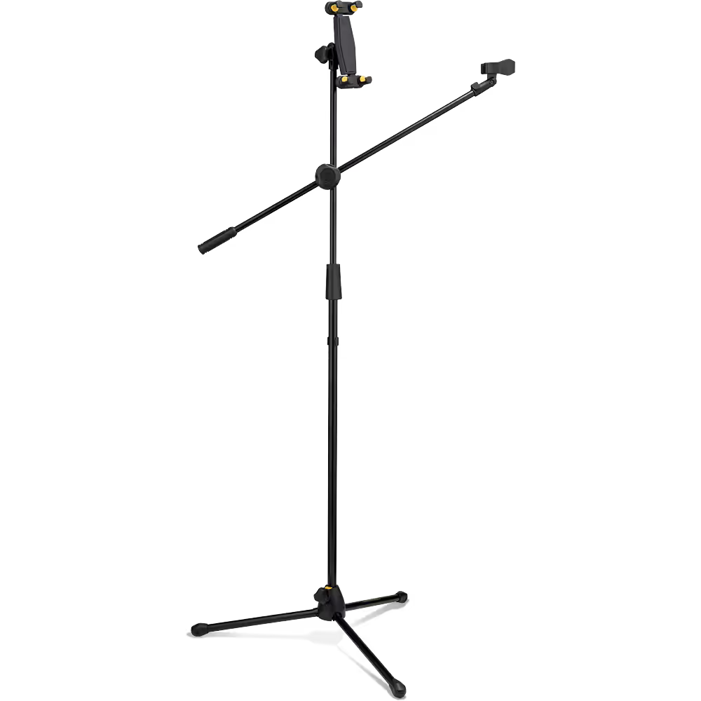 Hercules MS437B Microphone Stand w/Tablet Holder