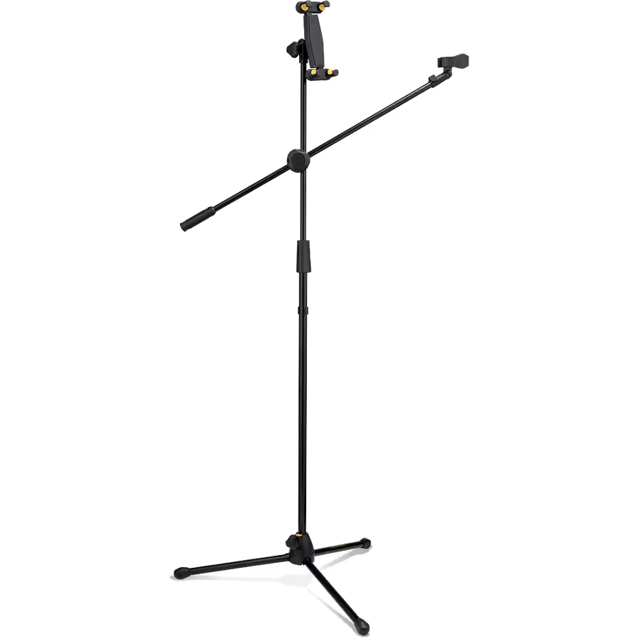 Hercules MS437B Microphone Stand w/Tablet Holder