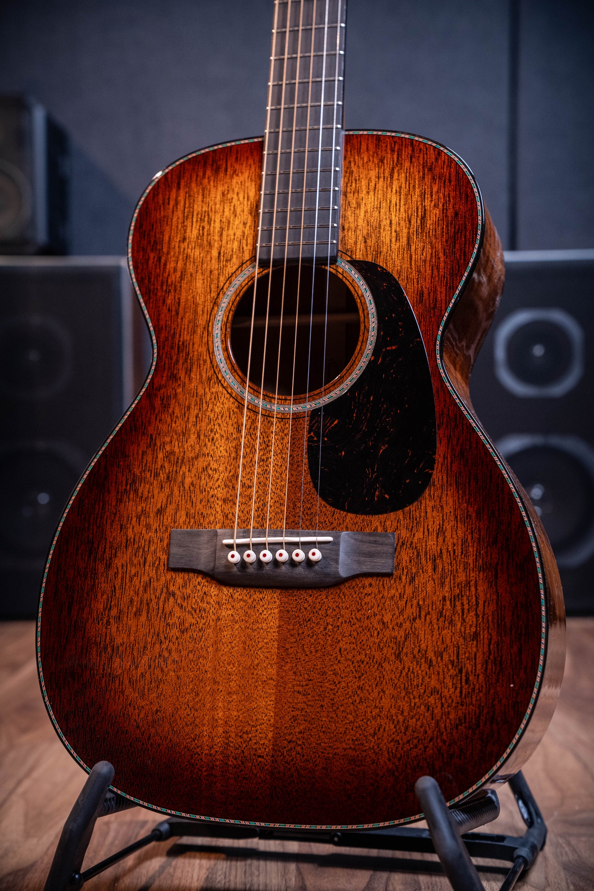 Martin Custom Shop 0-14 Deep Body - Mahogany TBS - Ambertone w/30s Rope Rosette