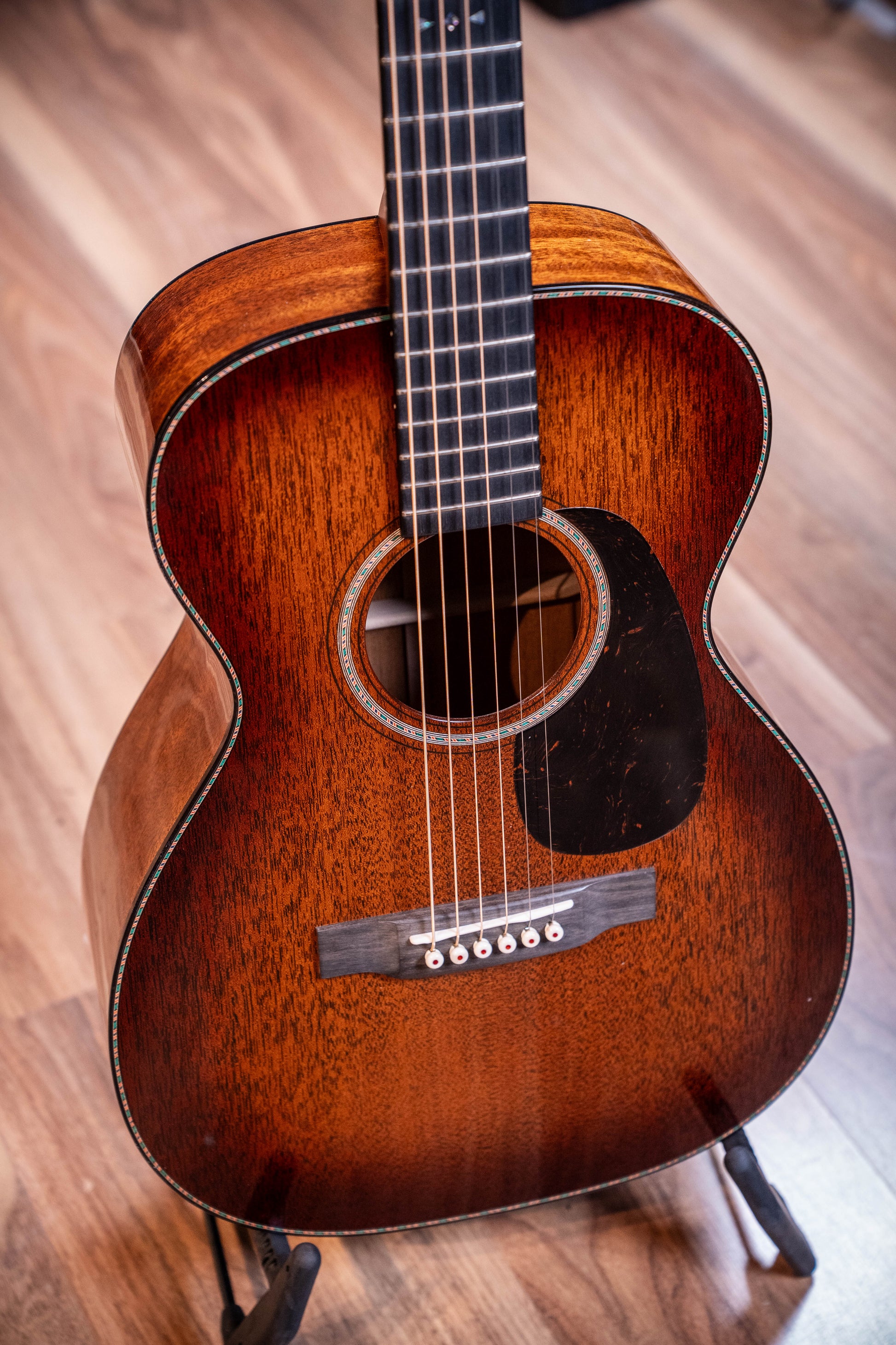 Martin Custom Shop 0-14 Deep Body - Mahogany TBS - Ambertone w/30s Rope Rosette