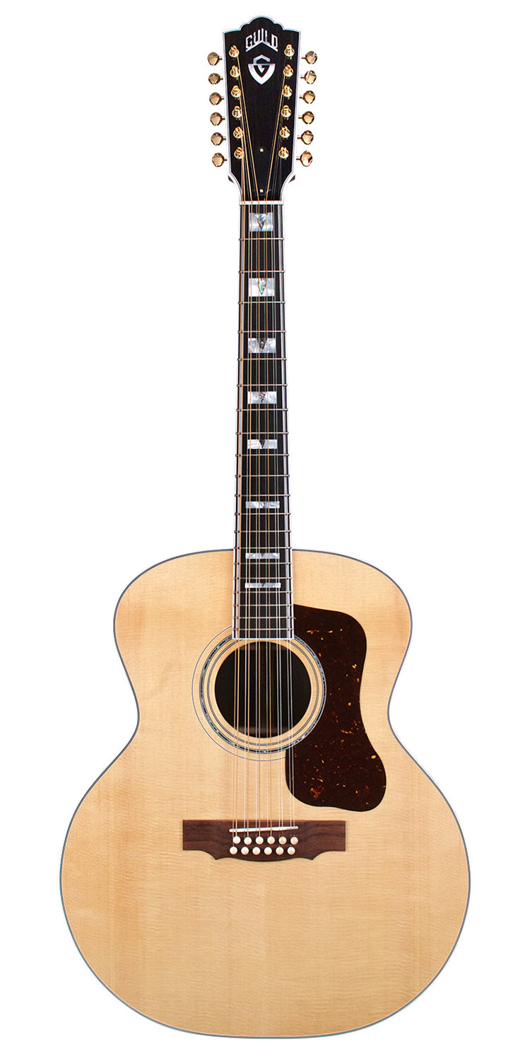 Guild USA F-512 Jumbo 12-String w/Case - Natural (Spruce / Rosewood)