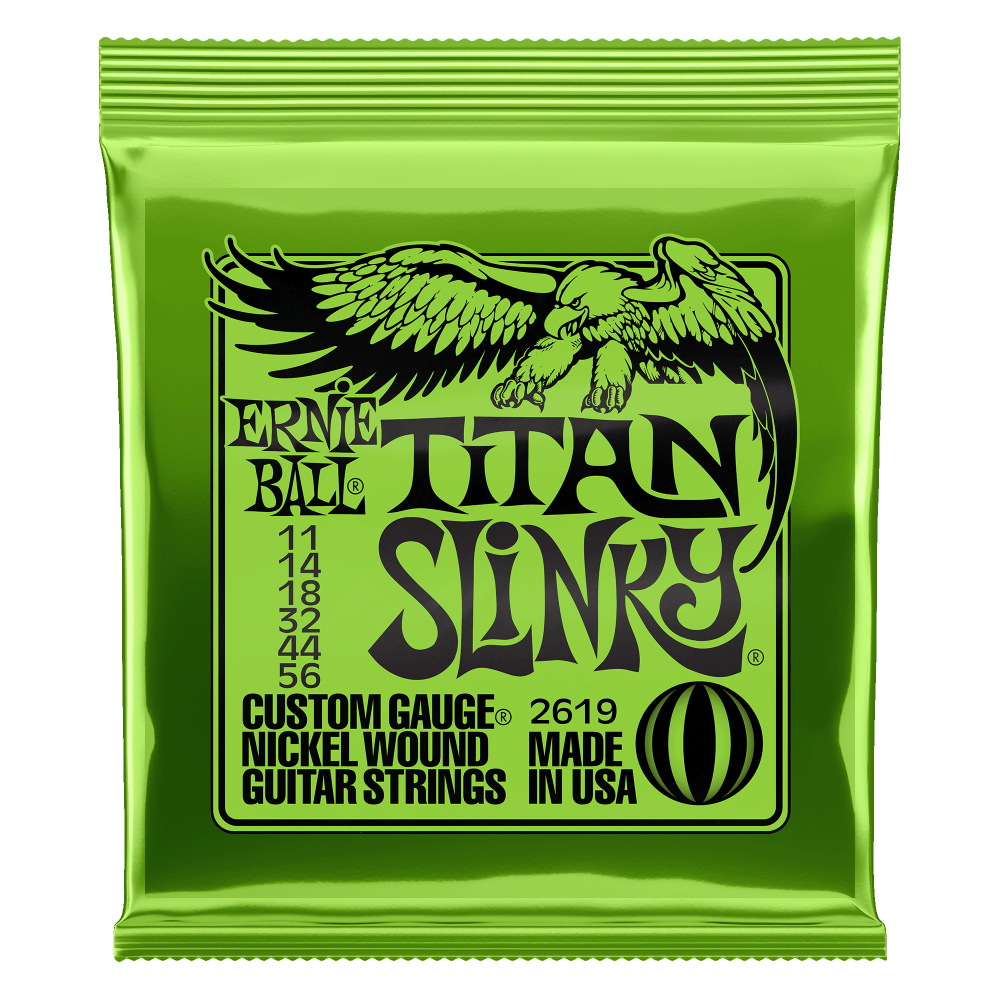 Ernie Ball Titan Slinky Electric Guitar String Set 11-56 (2619)