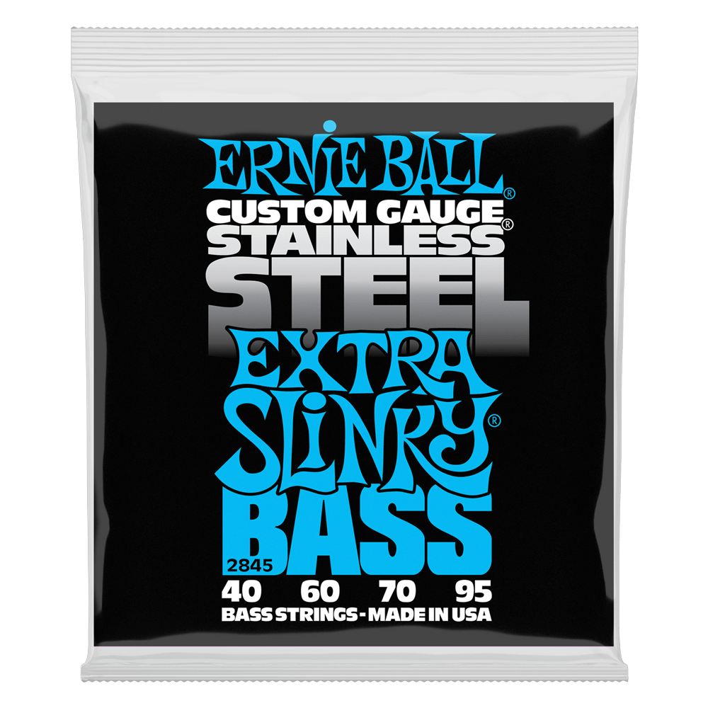 Ernie Ball Extra Slinky Stainless Steel Bass String Set - 40-95
