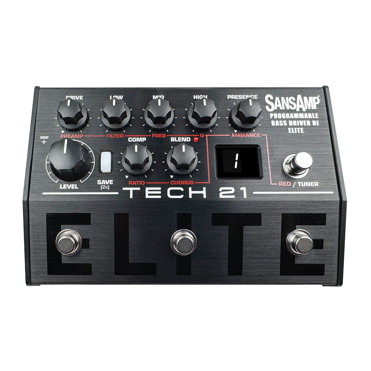 Tech 21 Sansamp Programmable Bass Driver DI Elite