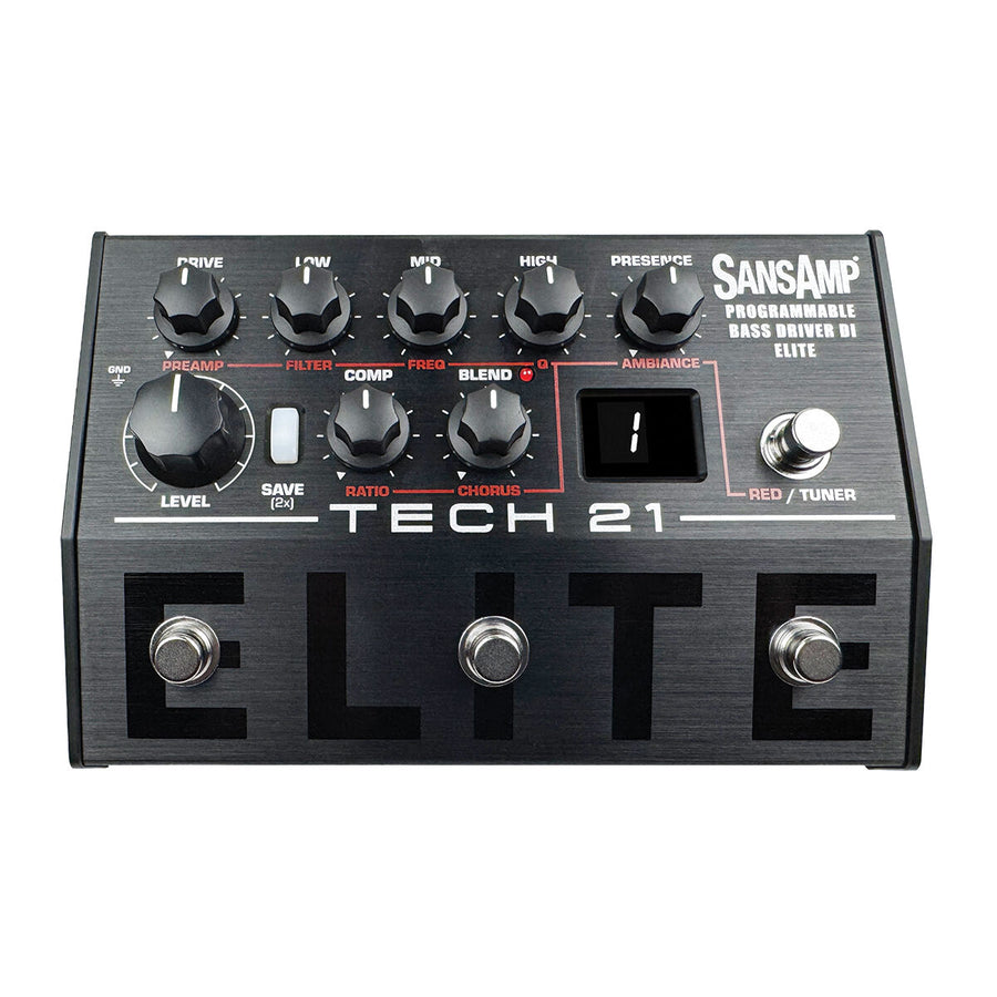 Tech 21 Sansamp Programmable Bass Driver DI Elite