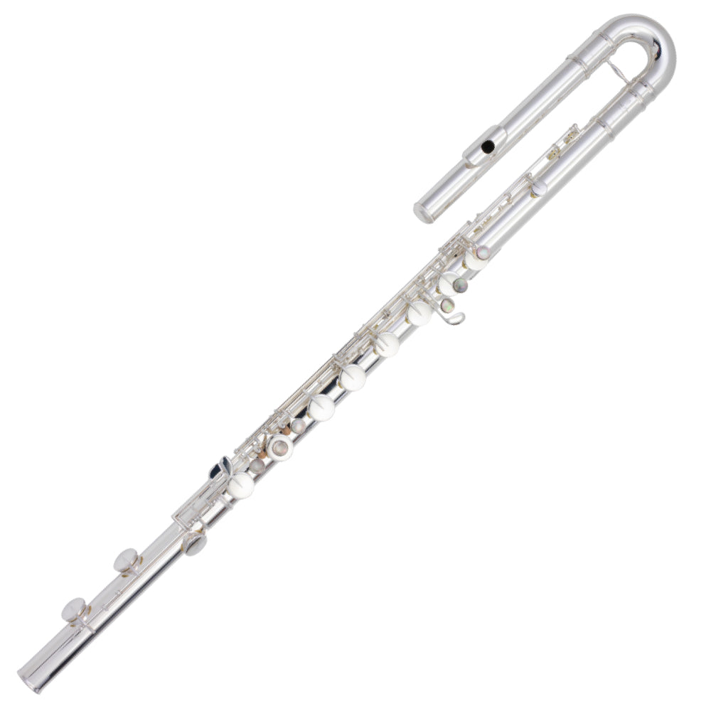 Pearl 305E Bass Flute w/Split E Mechanism – Silver Plated (PFB-305E)