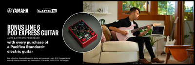 Yamaha Pacifica Standard Plus - Free Line 6 POD Express!