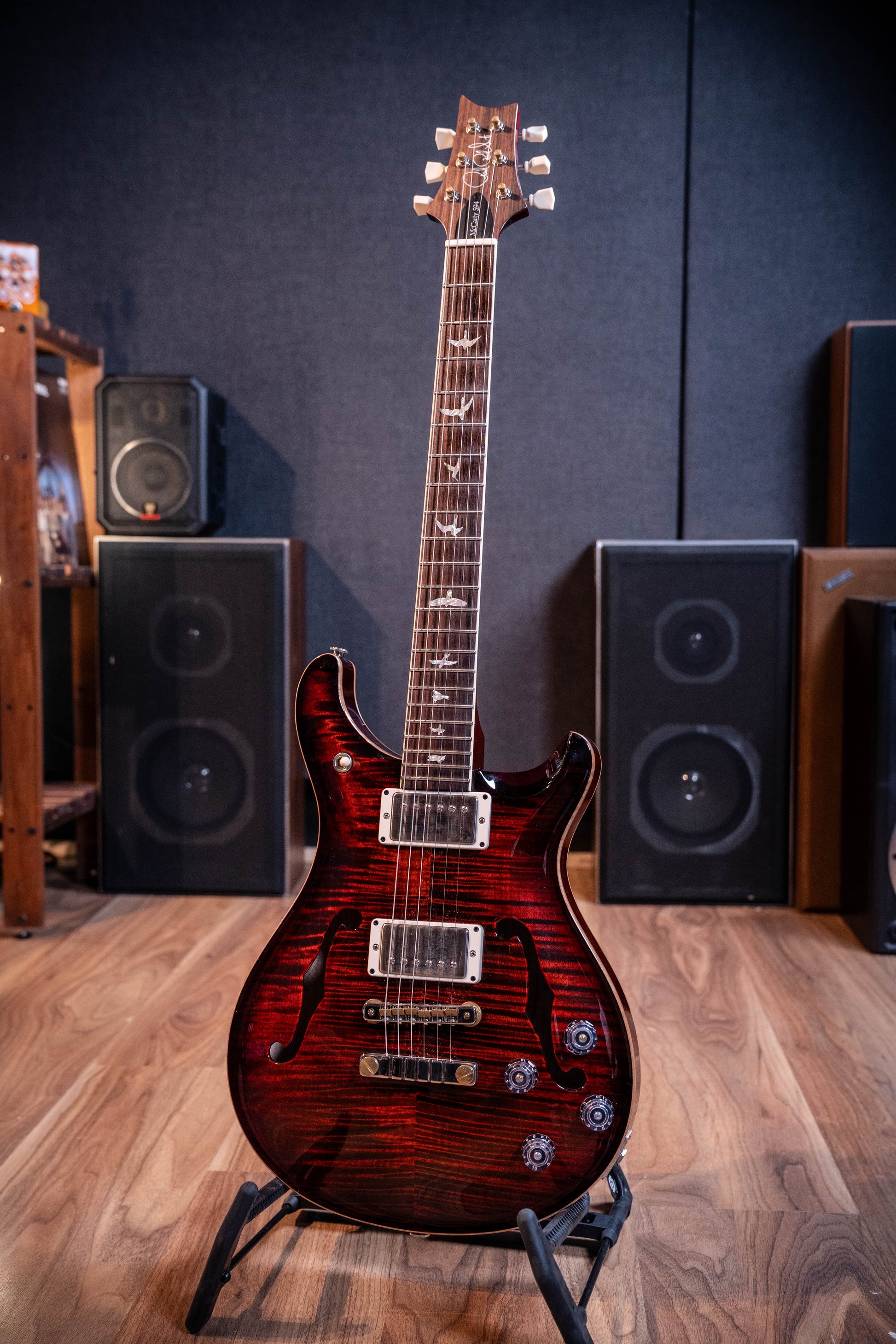 Paul Reed Smith (PRS) McCarty 594 Semi-Hollow w/Case - Dark Amber Flame - Pre-Owned