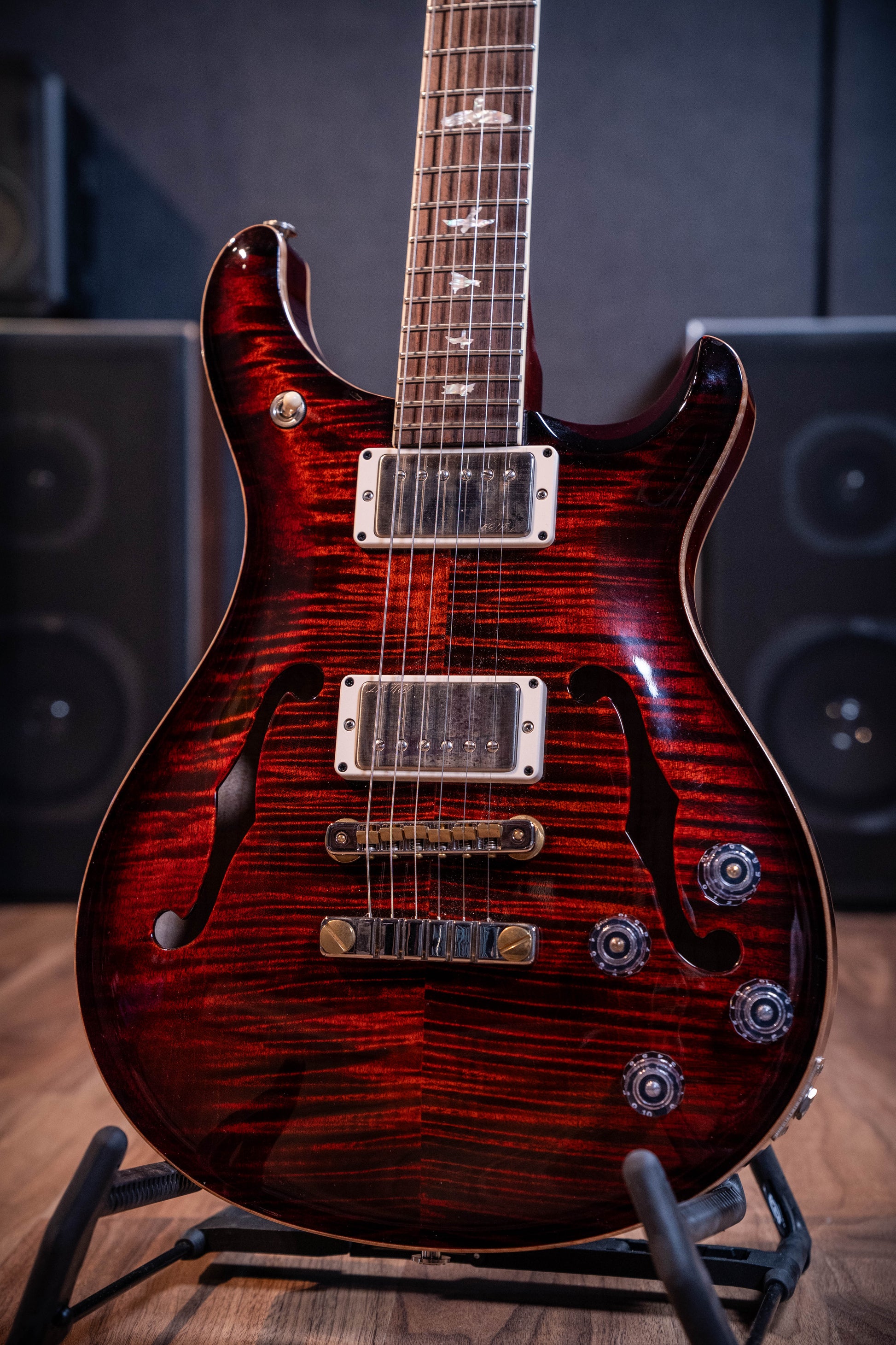 Paul Reed Smith (PRS) McCarty 594 Semi-Hollow w/Case - Dark Amber Flame - Pre-Owned