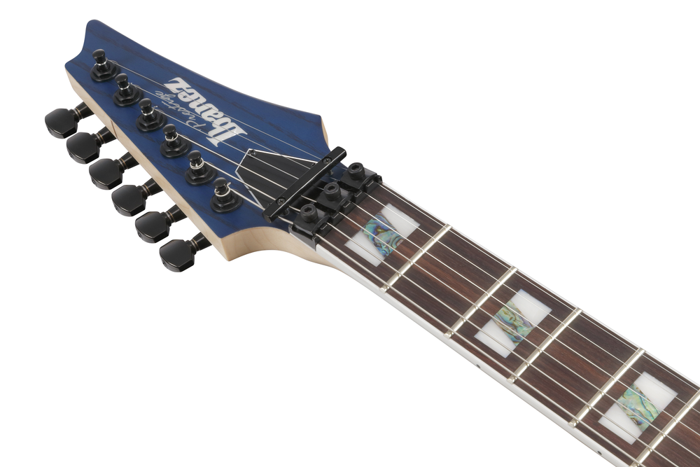 Ibanez RG653DX Electric Guitar - Transparent Deep Blue Flat