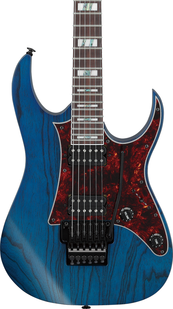 Ibanez RG653DX Electric Guitar - Transparent Deep Blue Flat