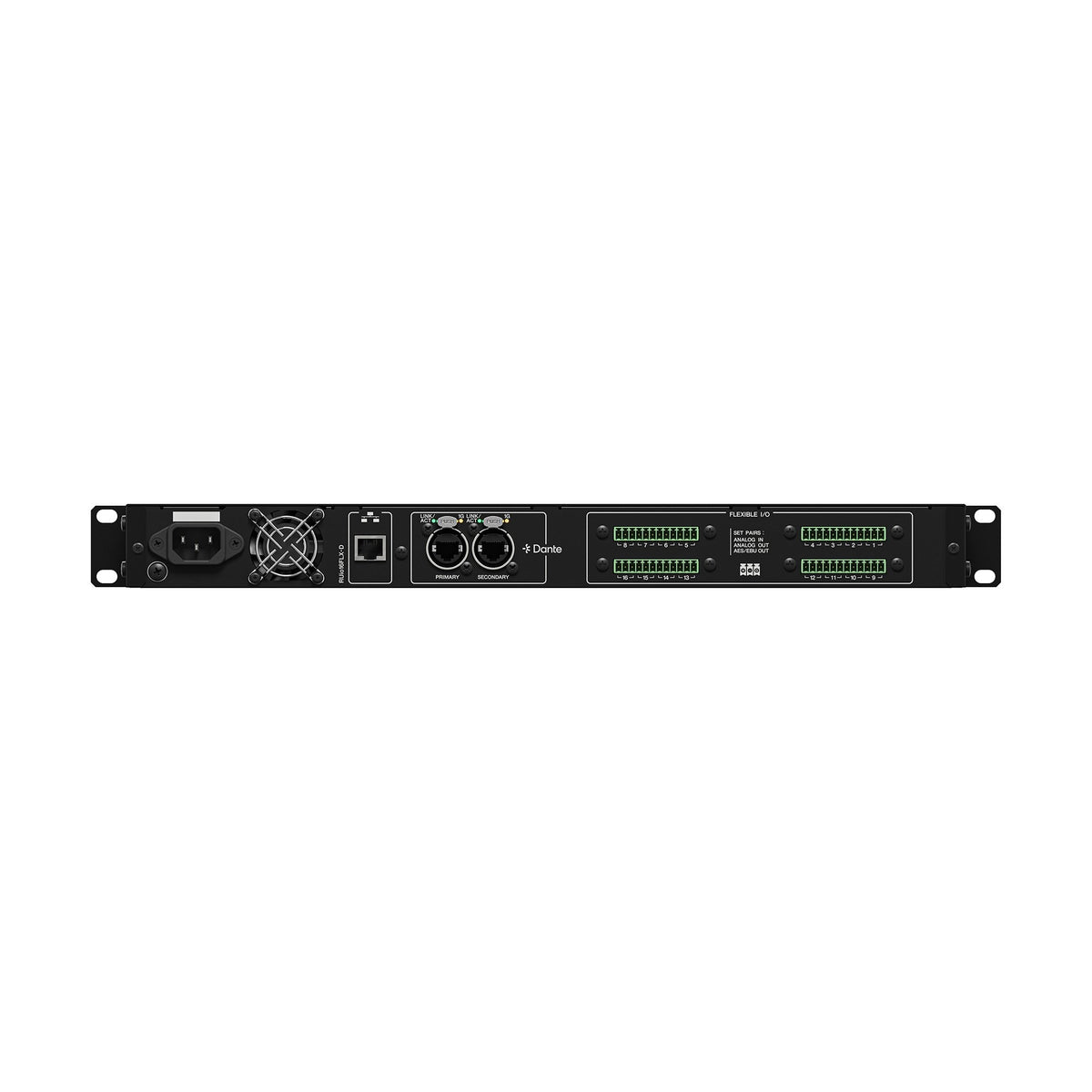 Yamaha RUio16FLX-D Dante utility I/O box with flexible inputs outputs or AES/EBU outputs upto 16 channels
