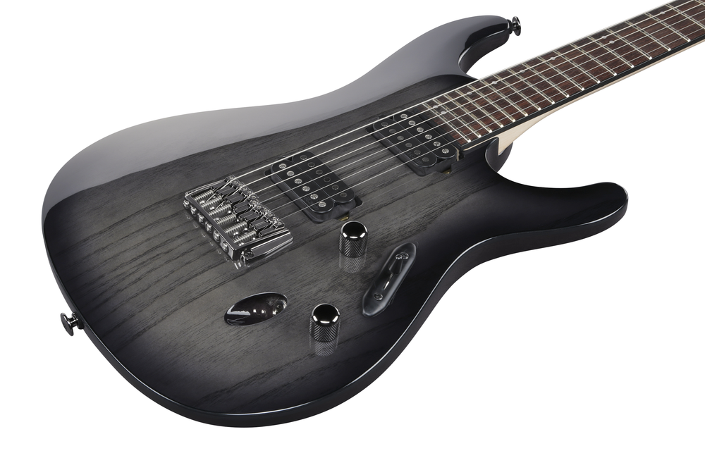 Ibanez S6621AH Electric Guitar - Transparent Gray Burst