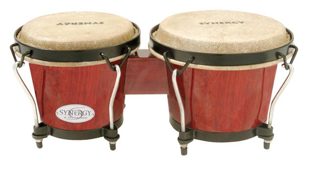 Toca Synergy 06/06.75 inch Bongos - Rio Red
