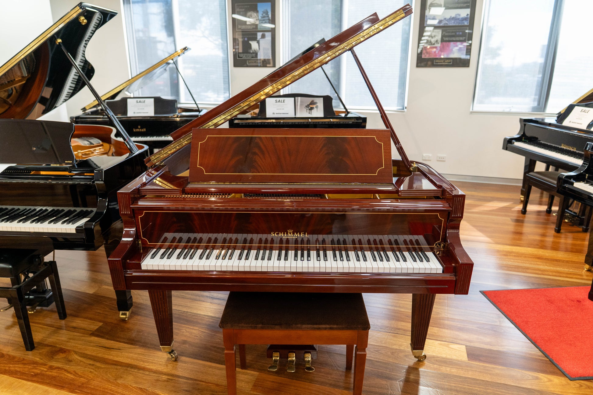 Schimmel Empire 174 Cm Grand Piano Mahogany Polish - Pre-Owned