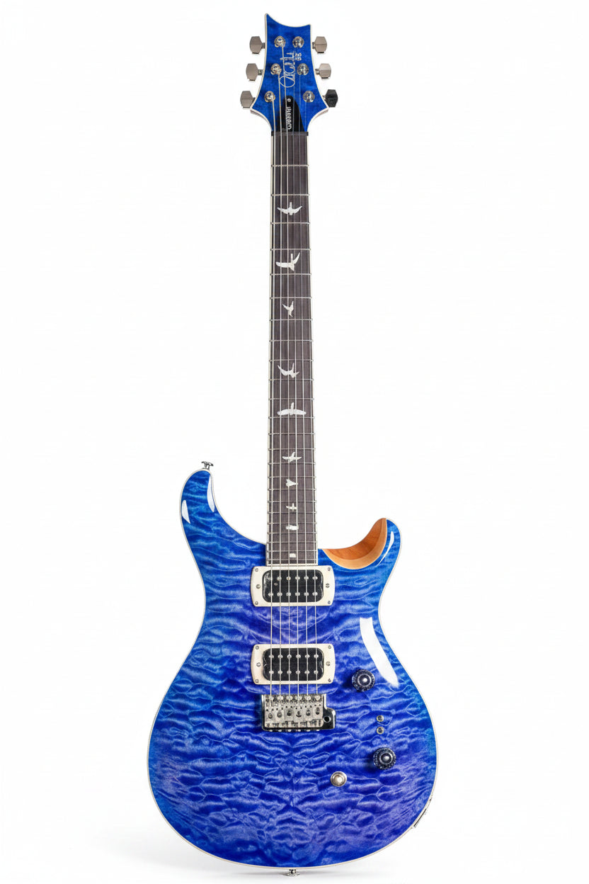 Paul Reed Smith (PRS) SE Custom 2408 Quilt Top - Faded Blue / Natural Back - Limited