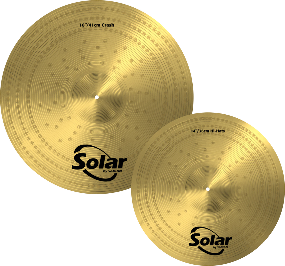 Solar by Sabian "First Pack" Cymbal Pack - 14" Hihats + 16" Crash