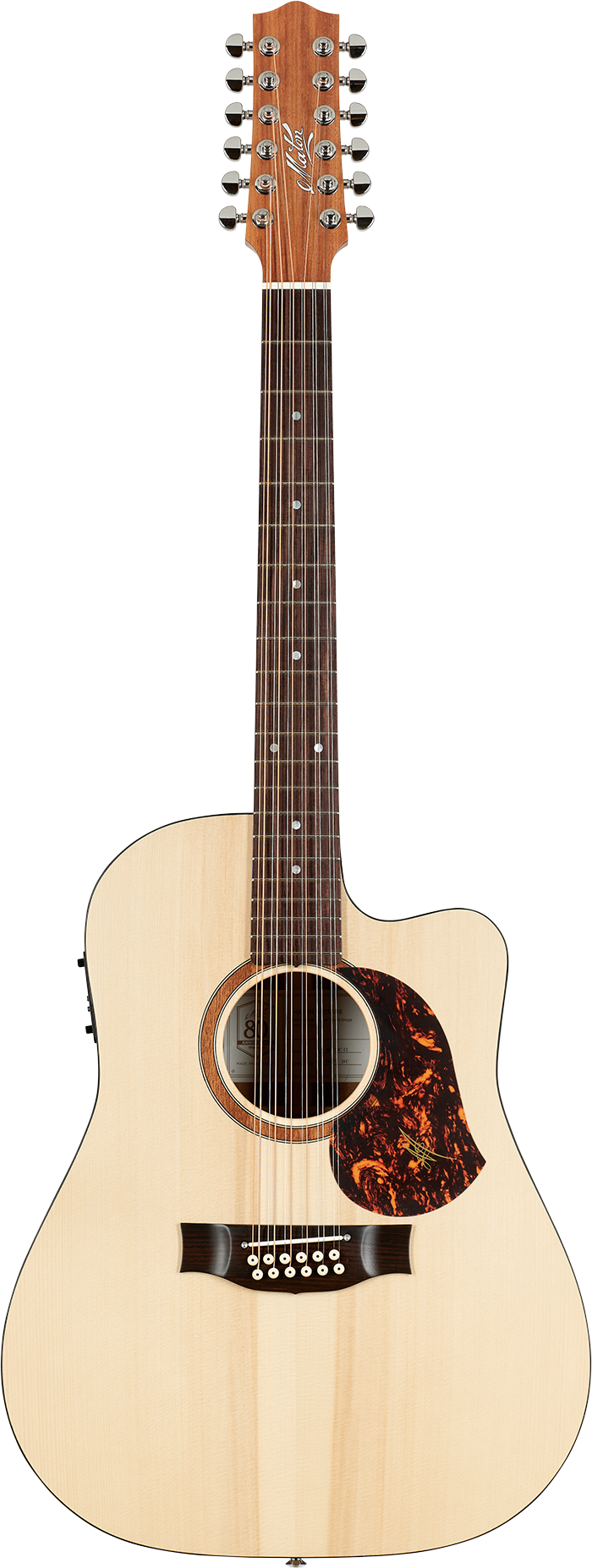 Maton SRS70C-12 Road Series Acoustic Electric Guitar w/Case - Natural Satin