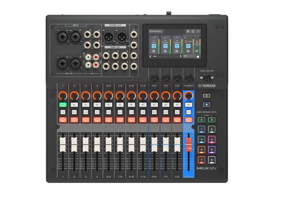 Yamaha MGX12V Digital Mixing Console w/ Video Interface - Black