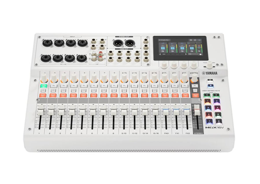 Yamaha MGX16V Digital Mixing Console w/ Video Interface – White