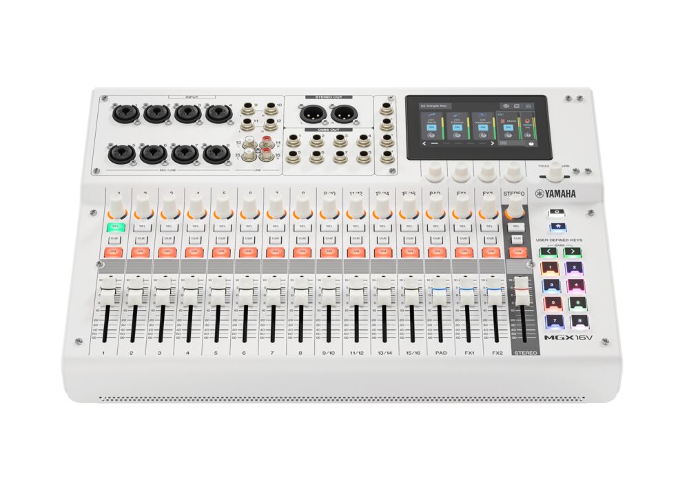 Yamaha MGX16V Digital Mixing Console w/ Video Interface – White