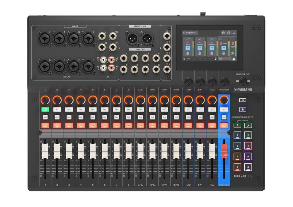 Yamaha MGX16 Digital Mixing Console – Black