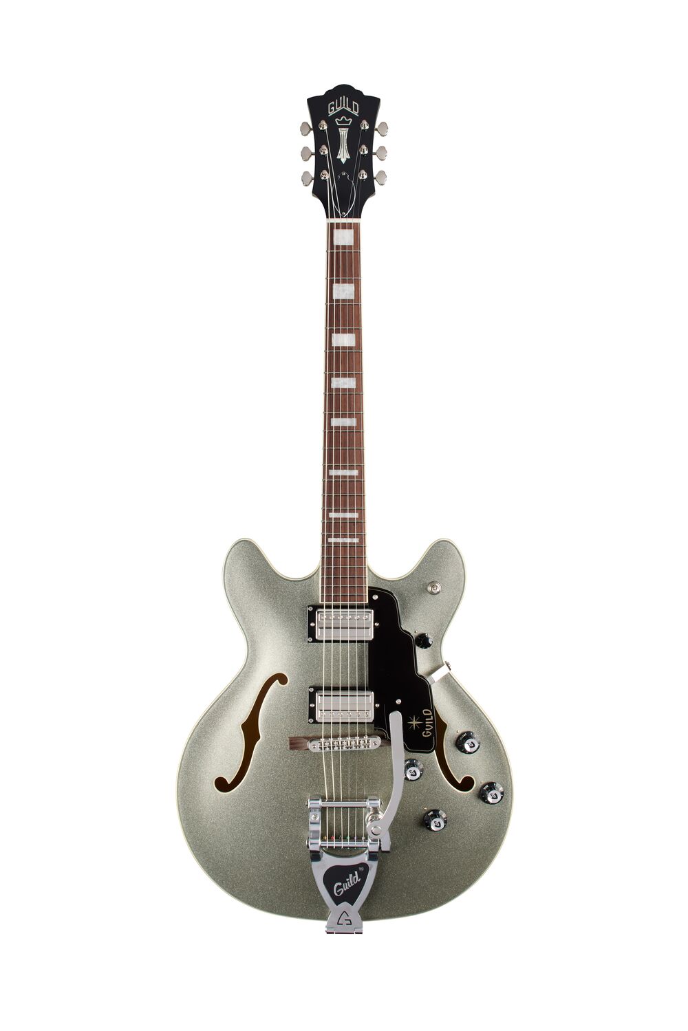 Guild Starfire Deluxe DC GVT - Vintage Sterling