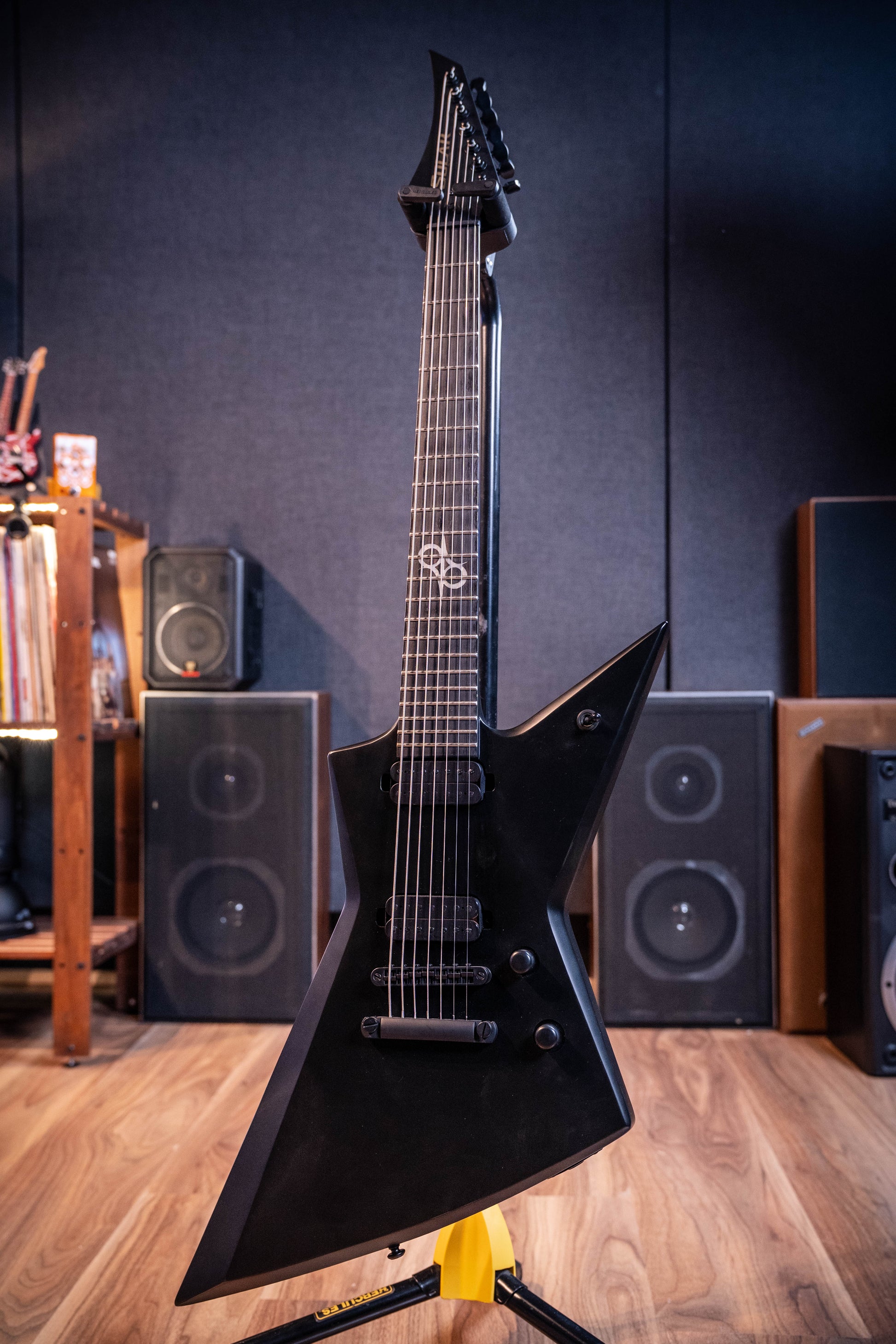 Solar E1.7C 7-String Electric Guitar w/Case - Carbon Black Matte - Pre-Owned