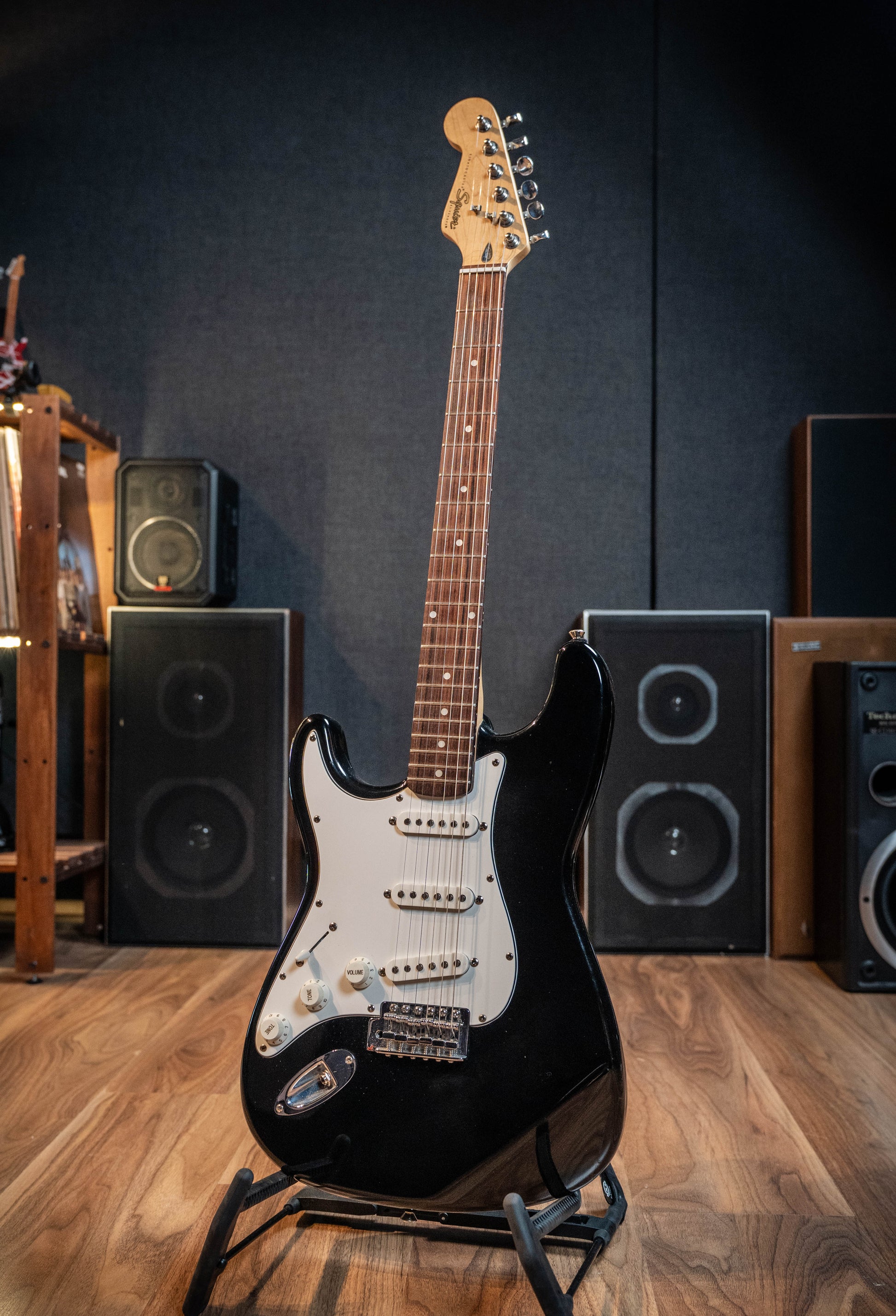 Squier MIK Stratocaster w/Case - Black - Left Handed - Pre-Owned (Circa '98)