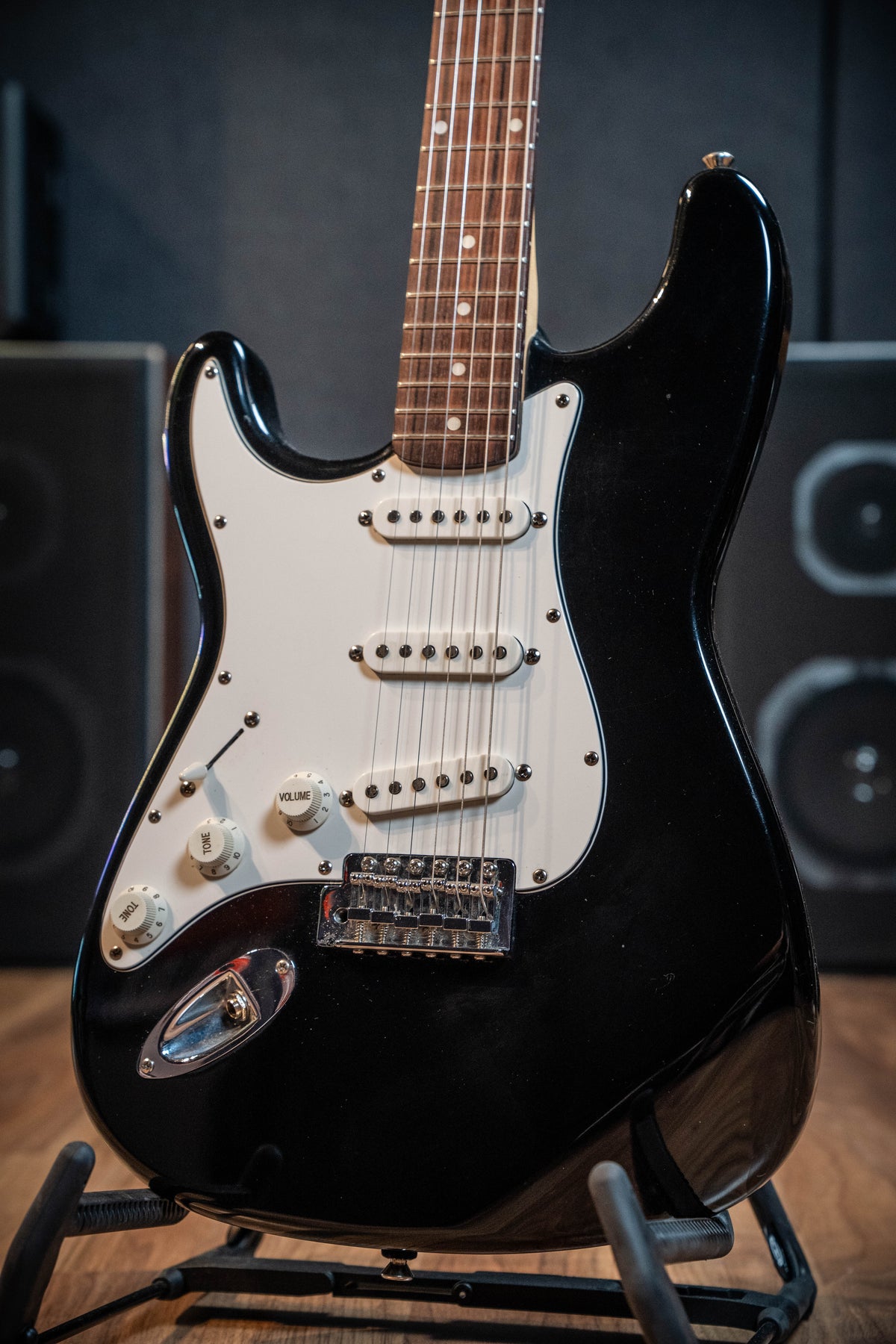 Squier MIK Stratocaster w/Case - Black - Left Handed - Pre-Owned (Circa '98)