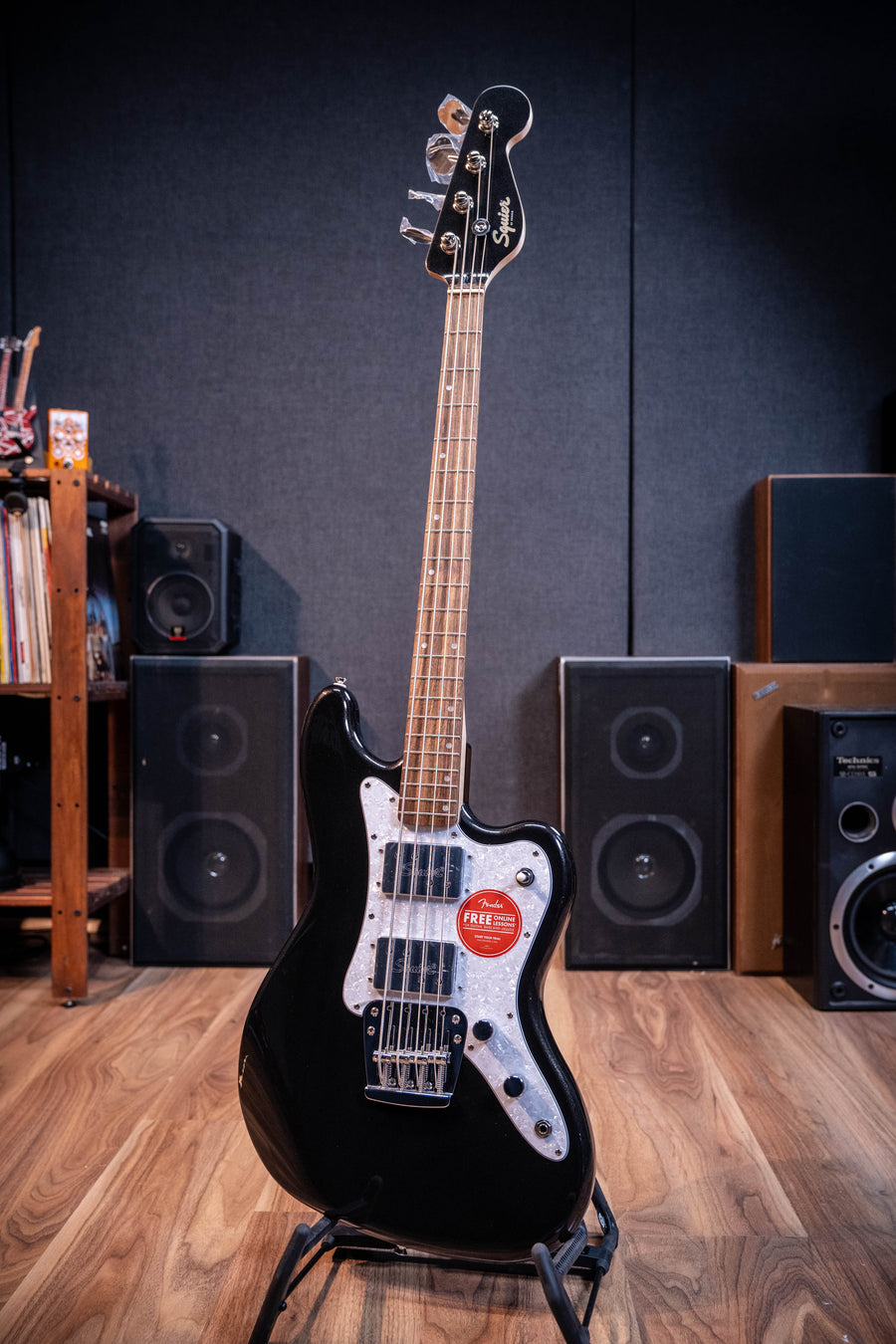 Squier Paranormal Rascal Bass HH - Metallic Black - Open Box / Finish Damaged*