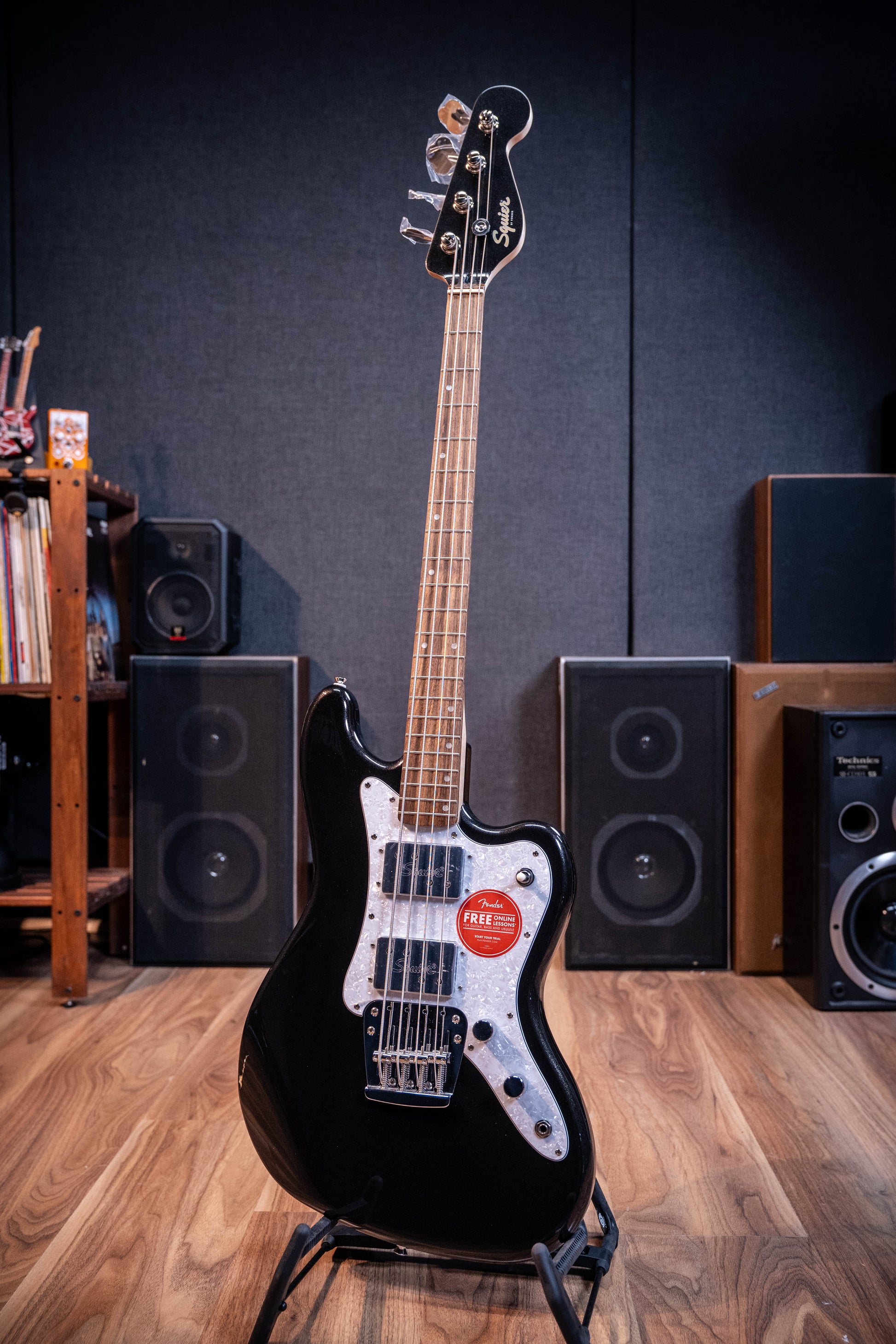 Squier Paranormal Rascal Bass HH - Metallic Black - Open Box / Finish Damaged*