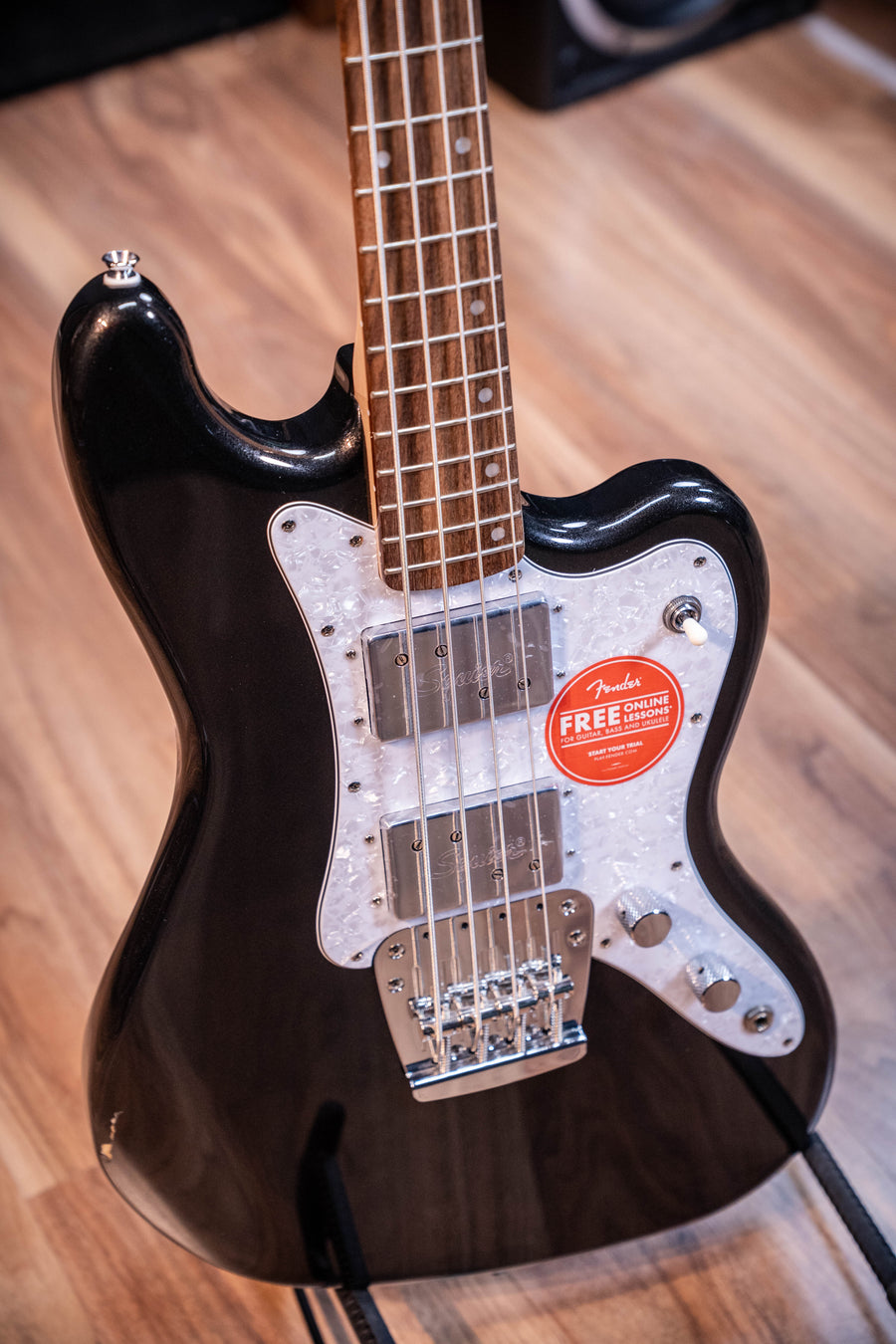 Squier Paranormal Rascal Bass HH - Metallic Black - Open Box / Finish Damaged*