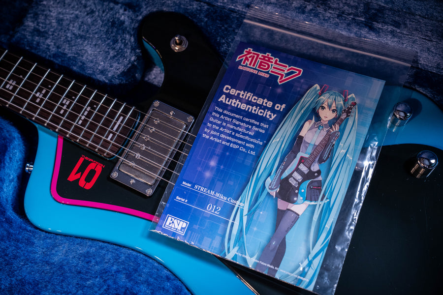 ESP Stream-Miku-Custom w/Original Case + Certificate - #012 - Pre-Owned