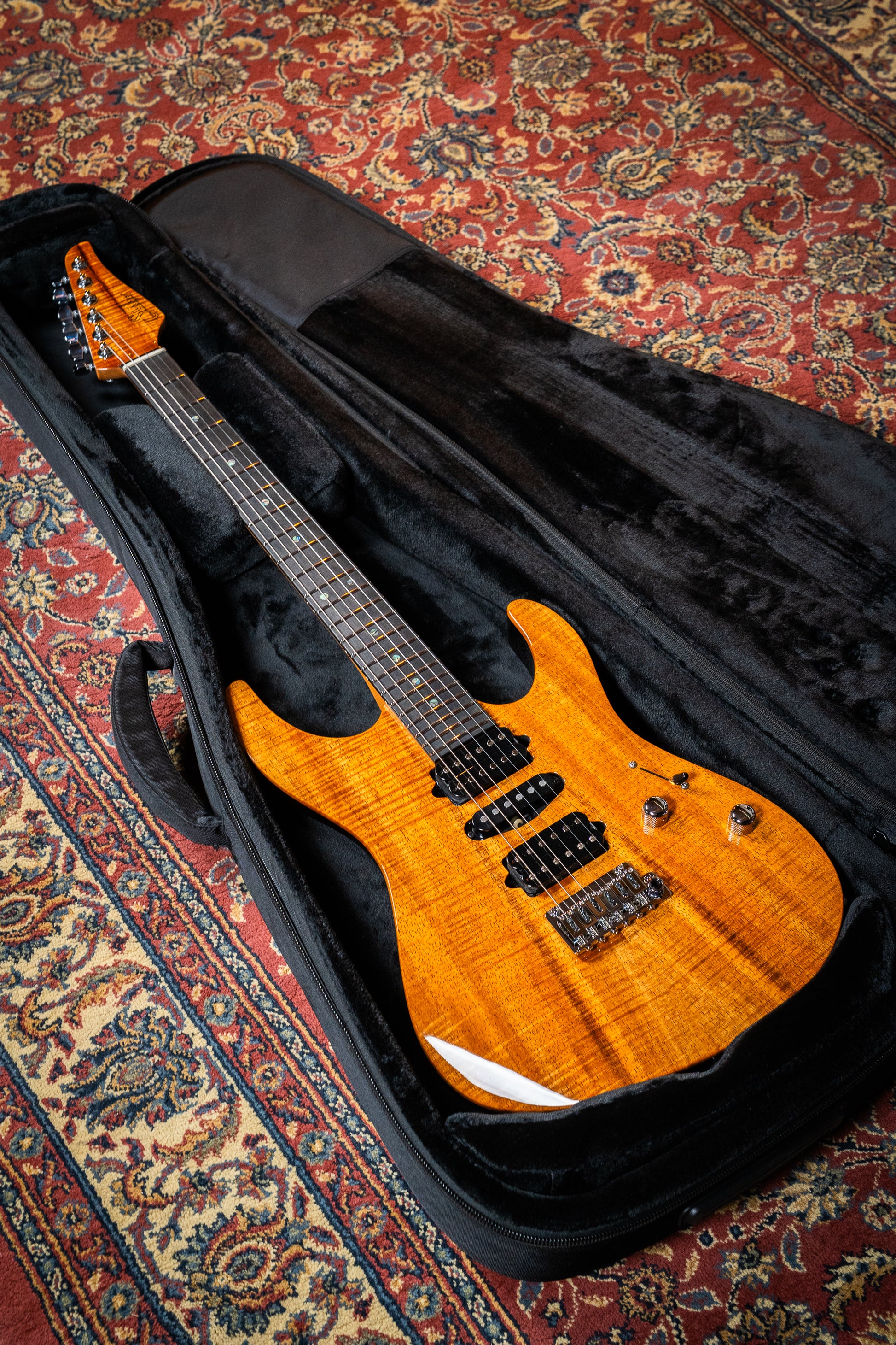 Suhr Custom Modern HSH - Mahogany / Figured Koa Top - Natural (#87557)