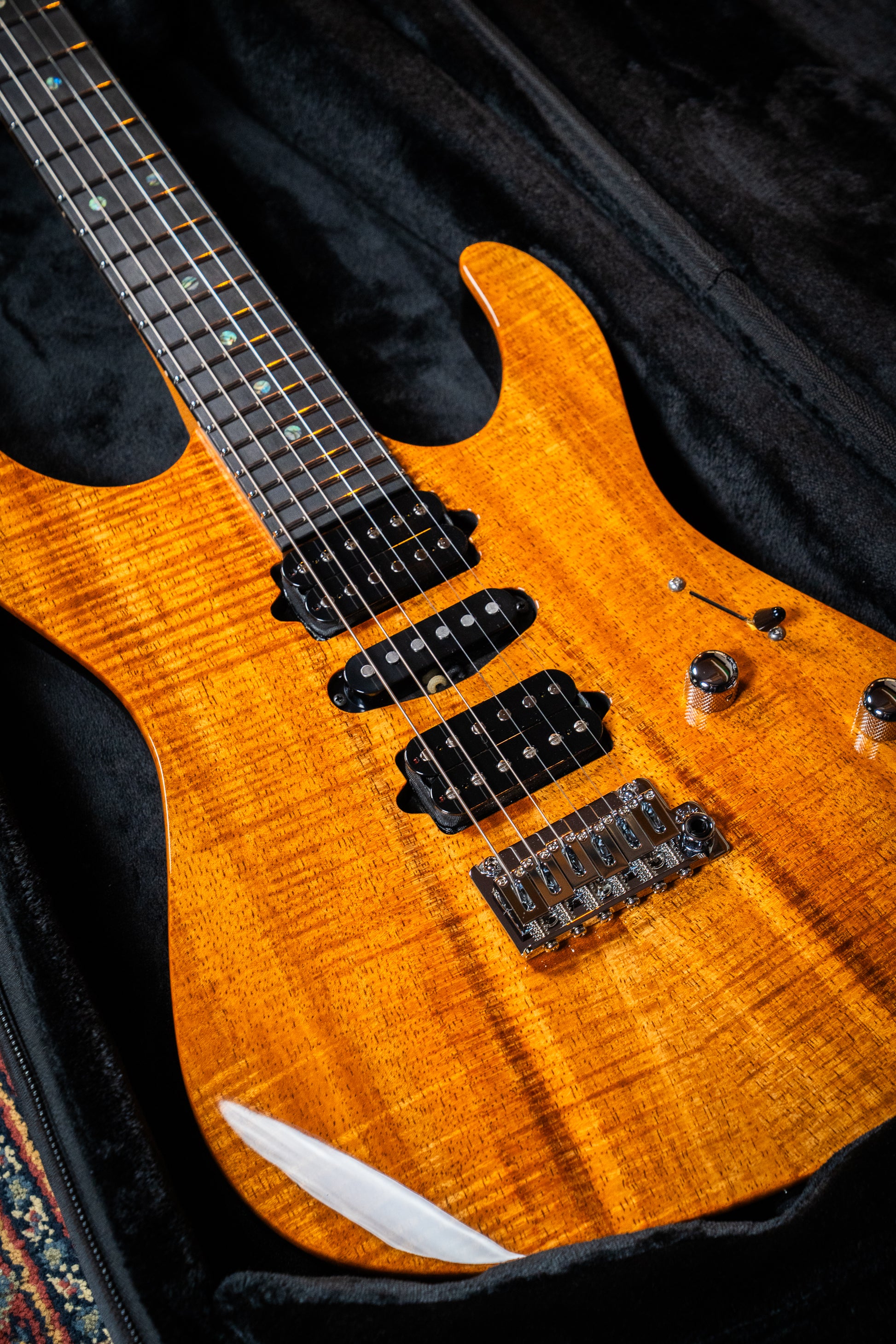 Suhr Custom Modern HSH - Mahogany / Figured Koa Top - Natural (#87557)