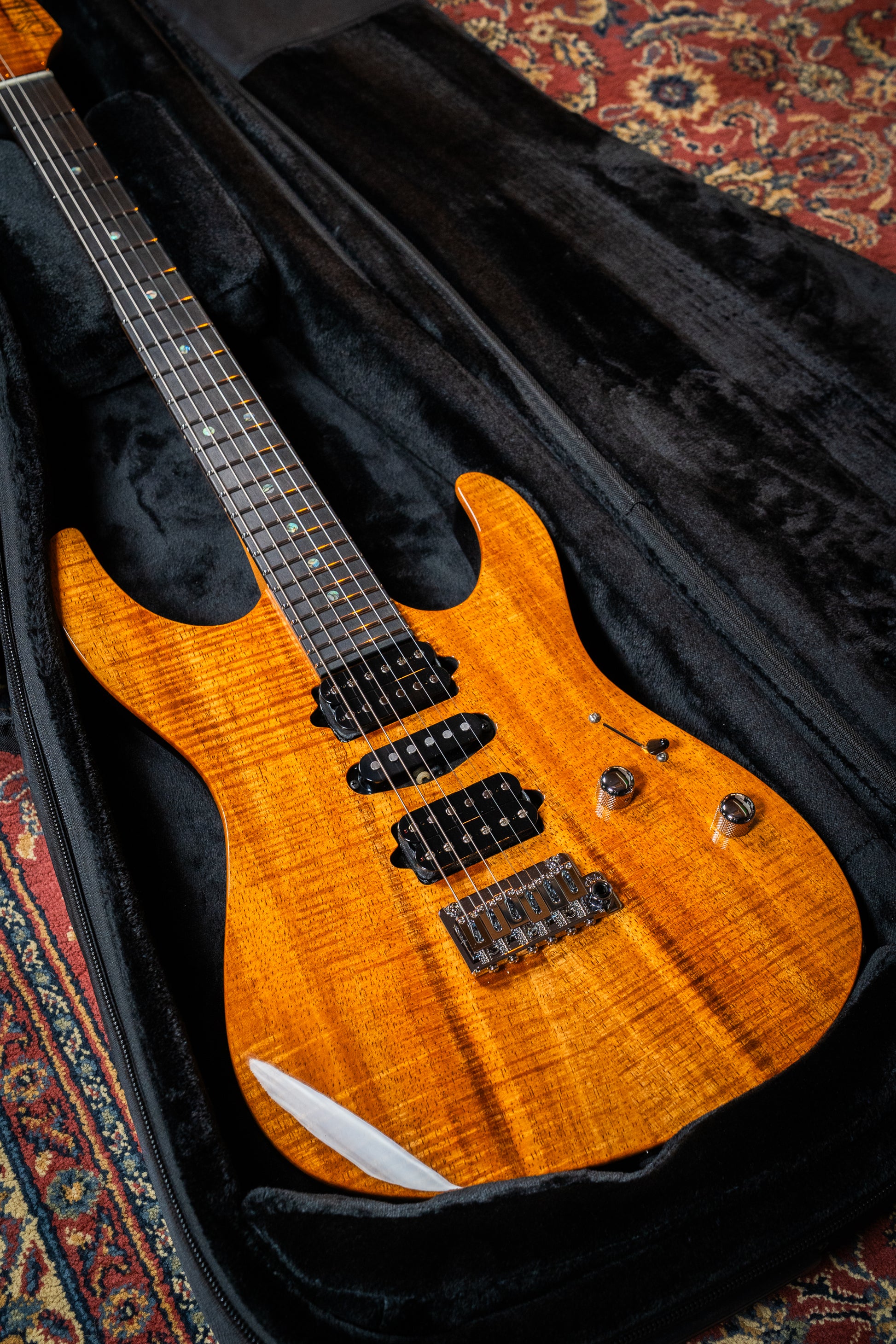 Suhr Custom Modern HSH - Mahogany / Figured Koa Top - Natural (#87557)