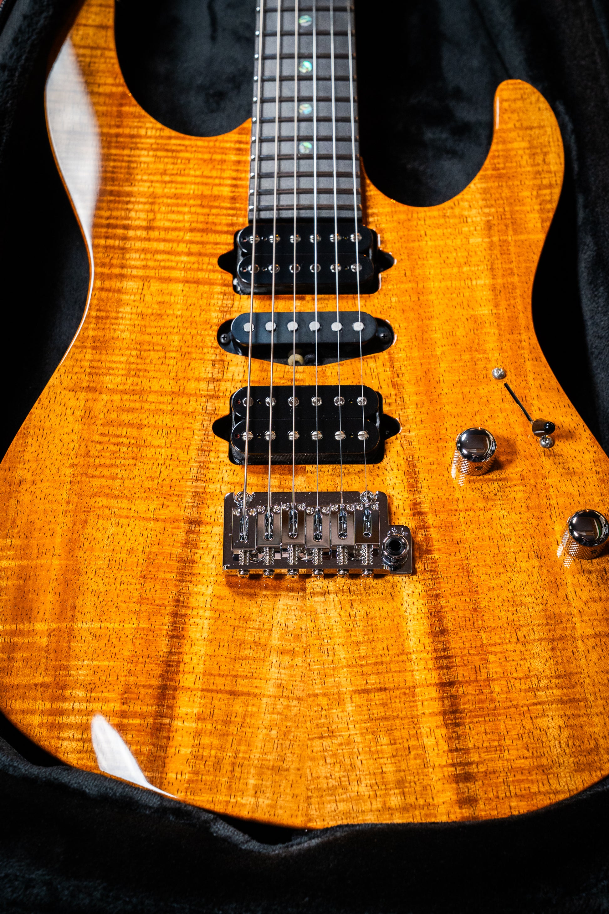 Suhr Custom Modern HSH - Mahogany / Figured Koa Top - Natural (#87557)