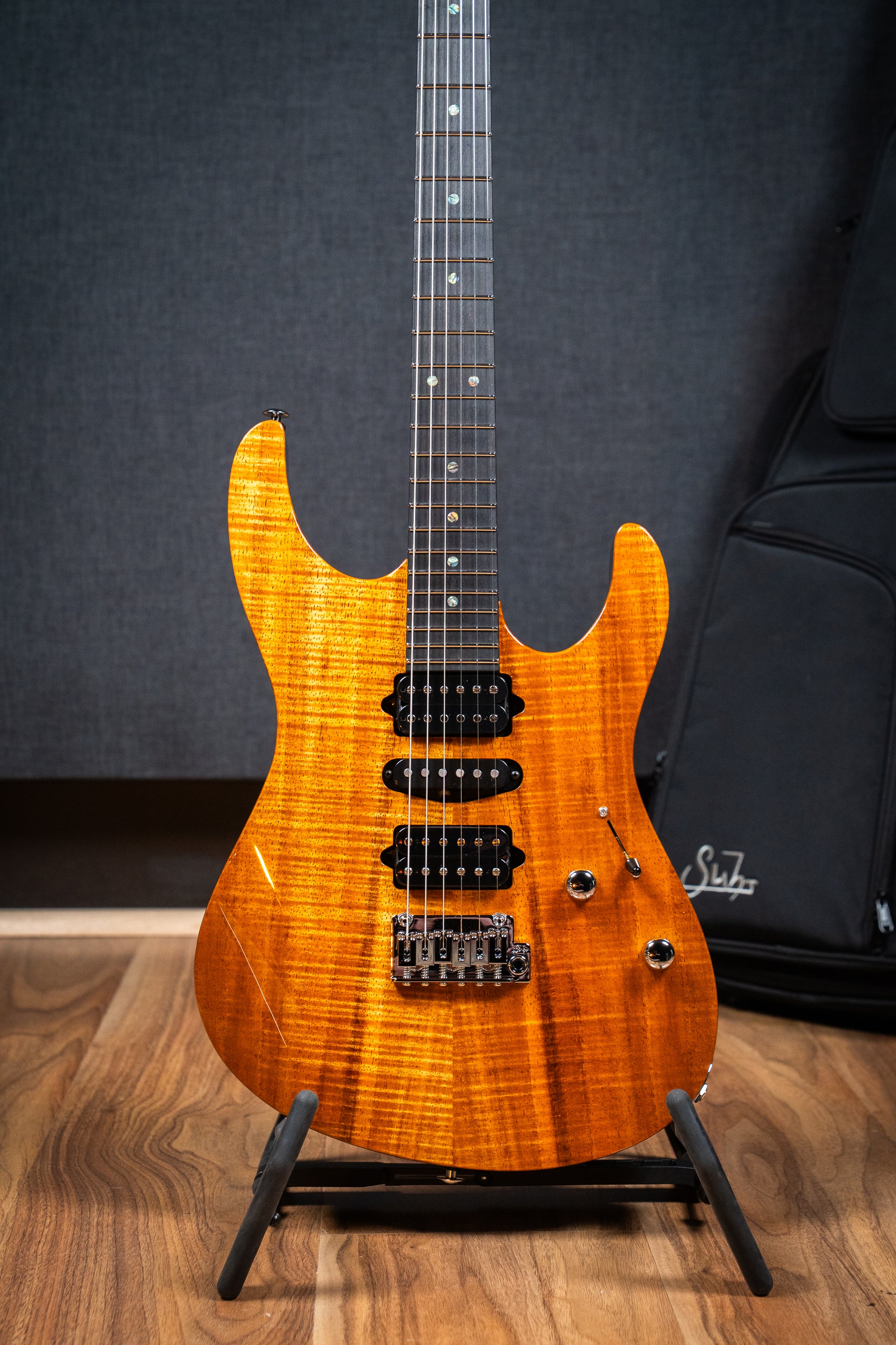 Suhr Custom Modern HSH - Mahogany / Figured Koa Top - Natural (#87557)