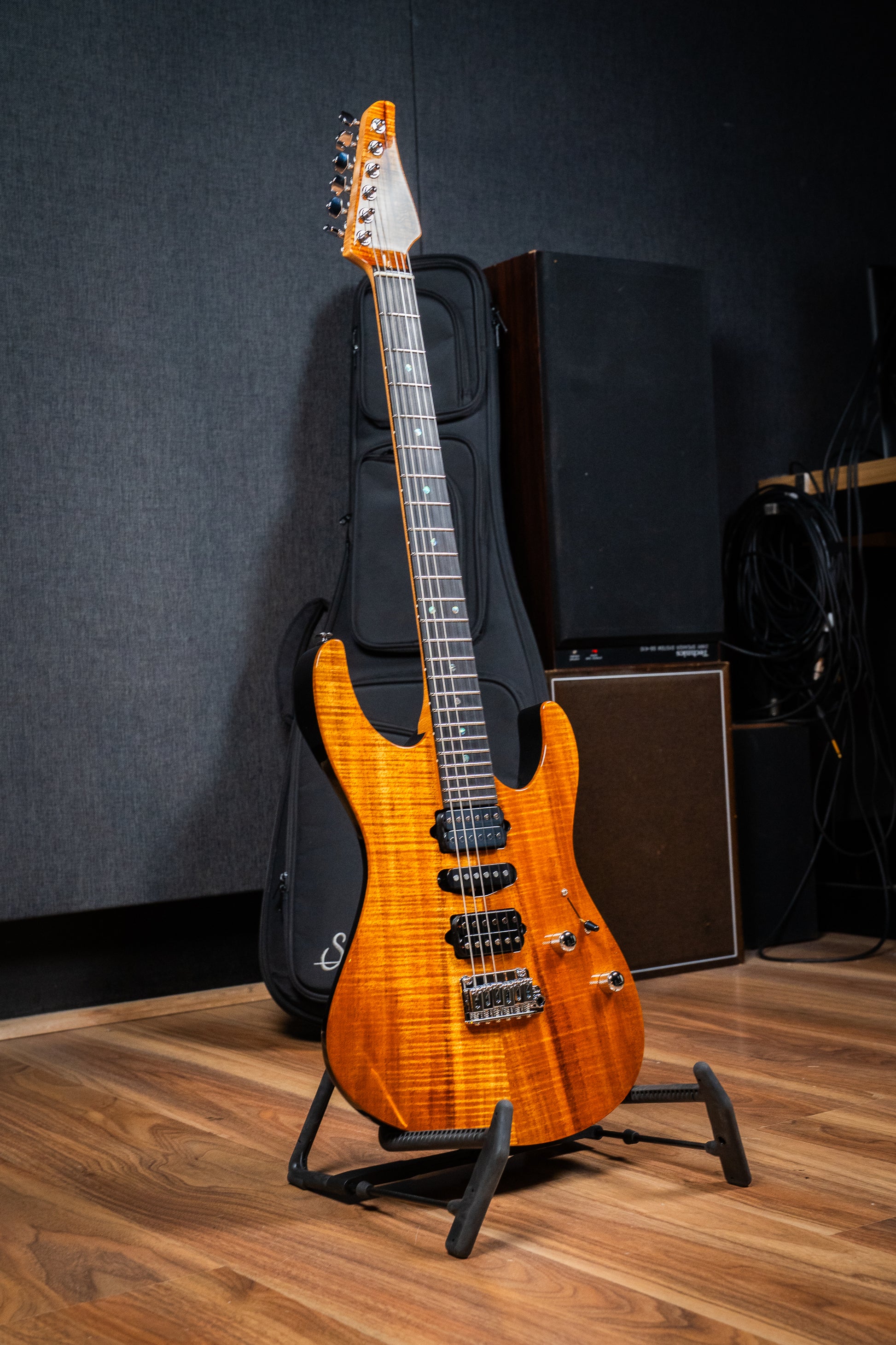 Suhr Custom Modern HSH - Mahogany / Figured Koa Top - Natural (#87557)