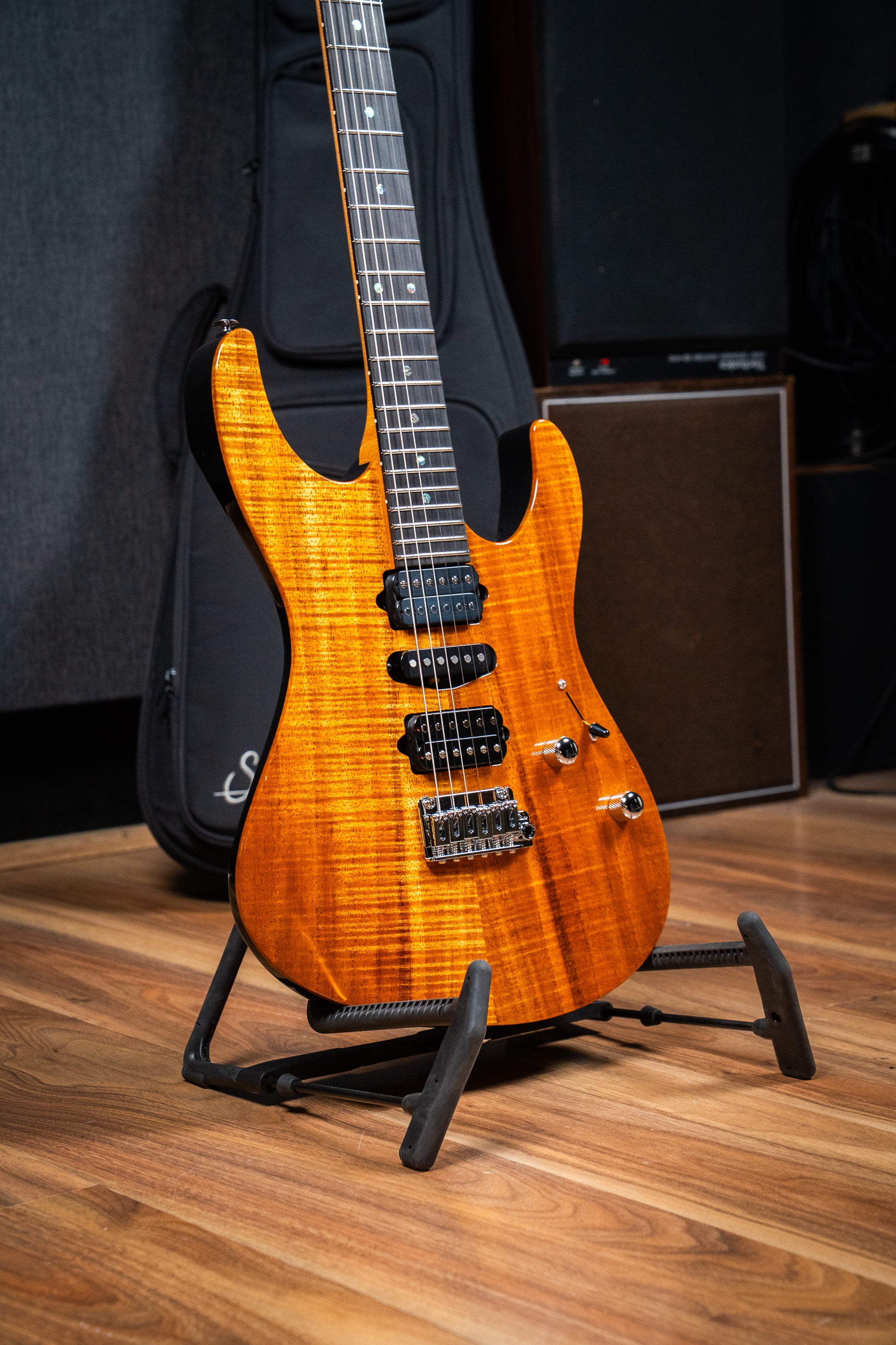 Suhr Custom Modern HSH - Mahogany / Figured Koa Top - Natural (#87557)