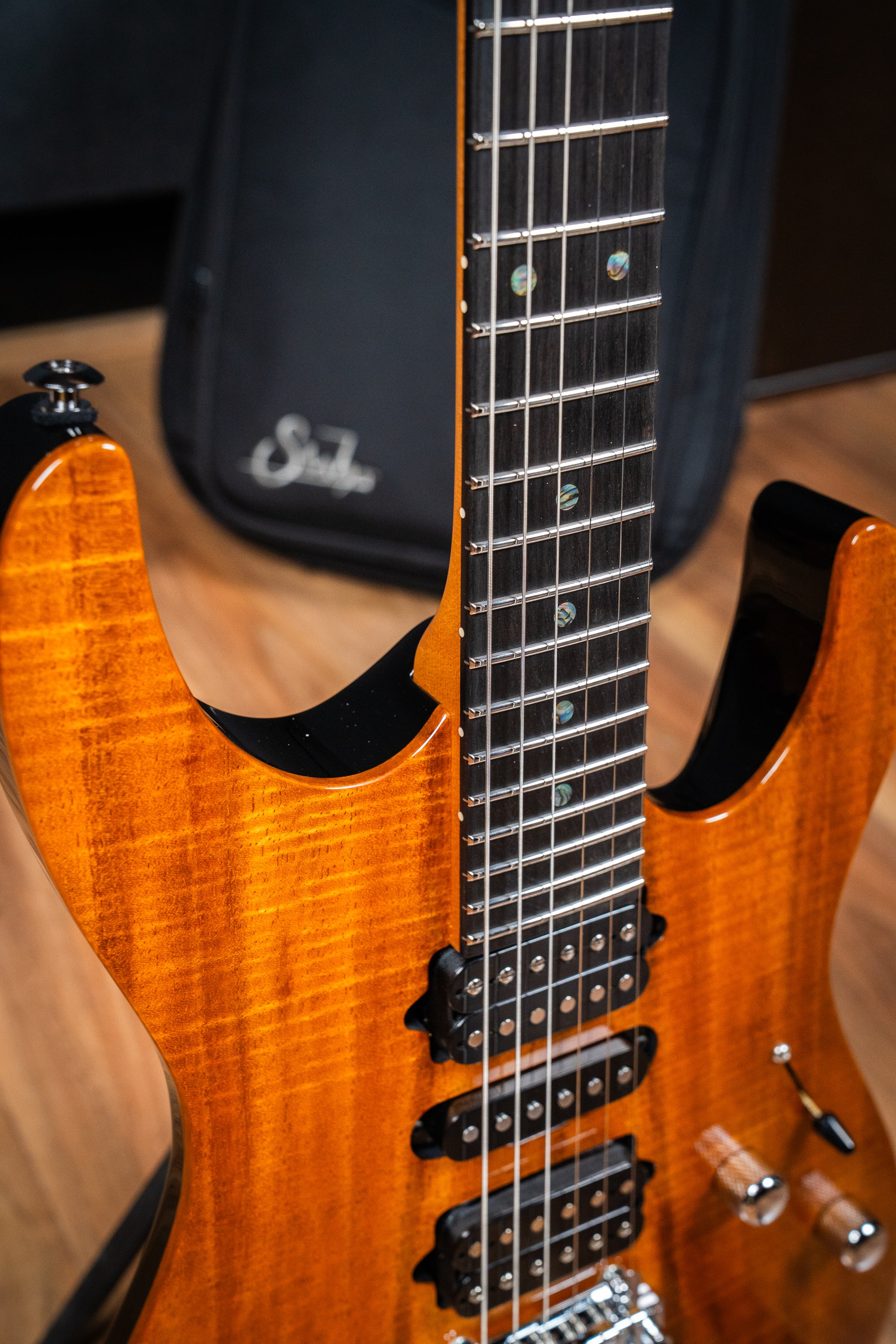 Suhr Custom Modern HSH - Mahogany / Figured Koa Top - Natural (#87557)