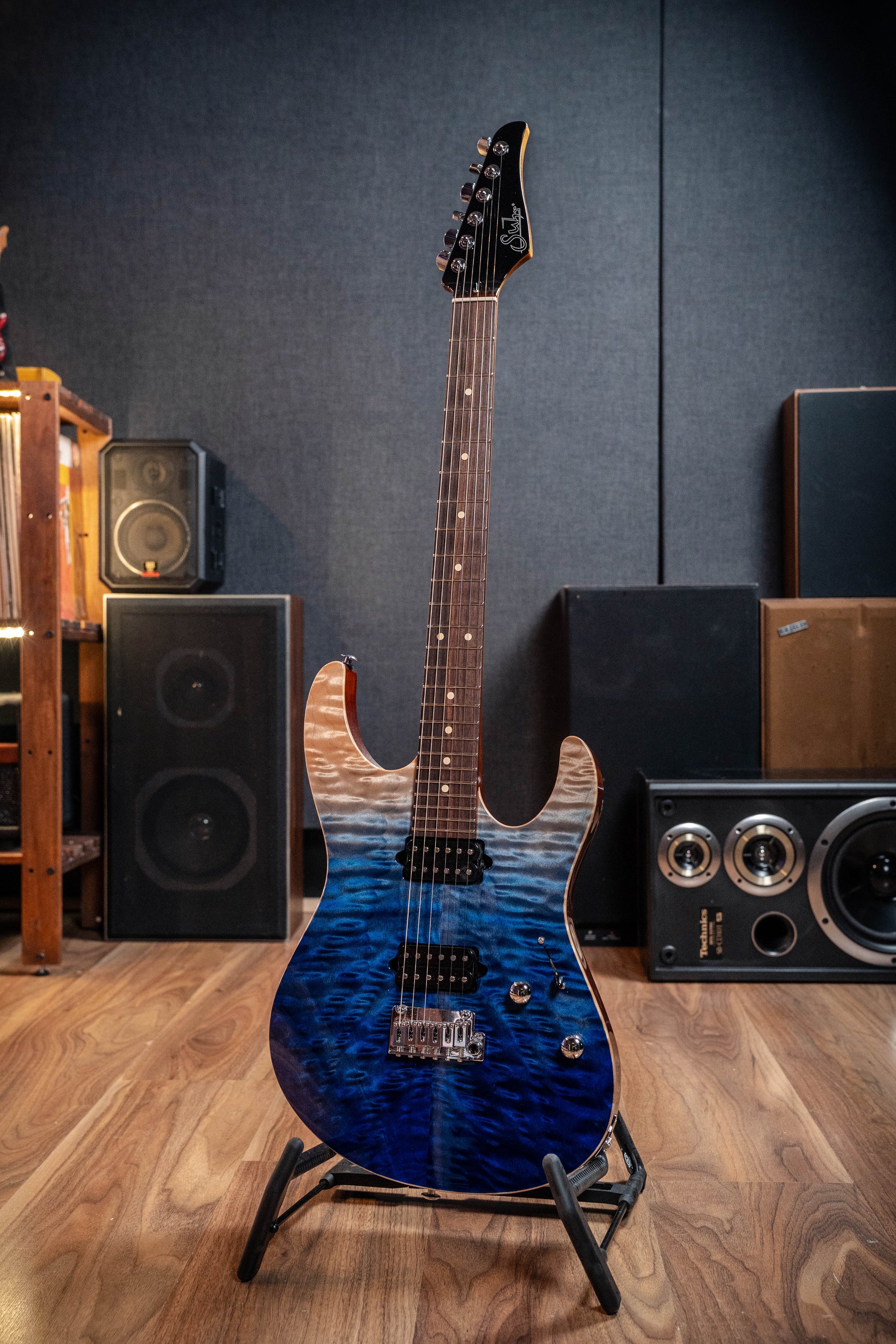 Suhr Limited Edition Modern Set Neck - Blue Fade - Pre-Owned (Mint #84877)