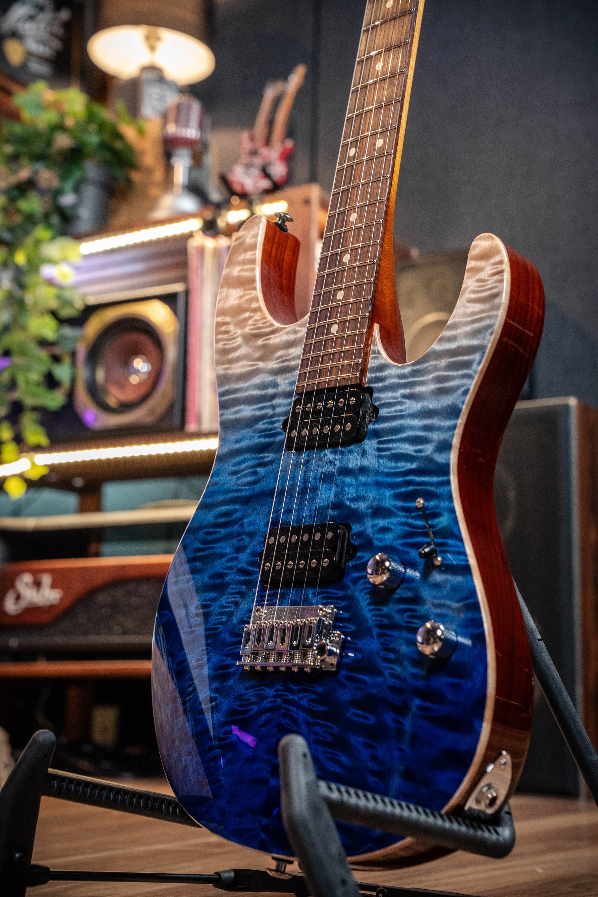 Suhr Limited Edition Modern Set Neck - Blue Fade - Pre-Owned (Mint #84877)