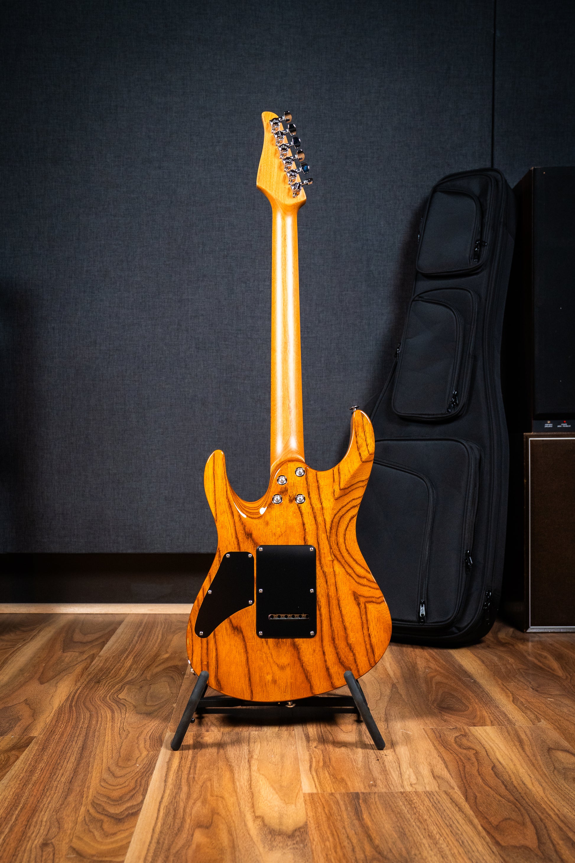 Suhr Custom Modern HH - Roasted Swamp Ash / Curly Maple Top - Trans Purple (#87559)