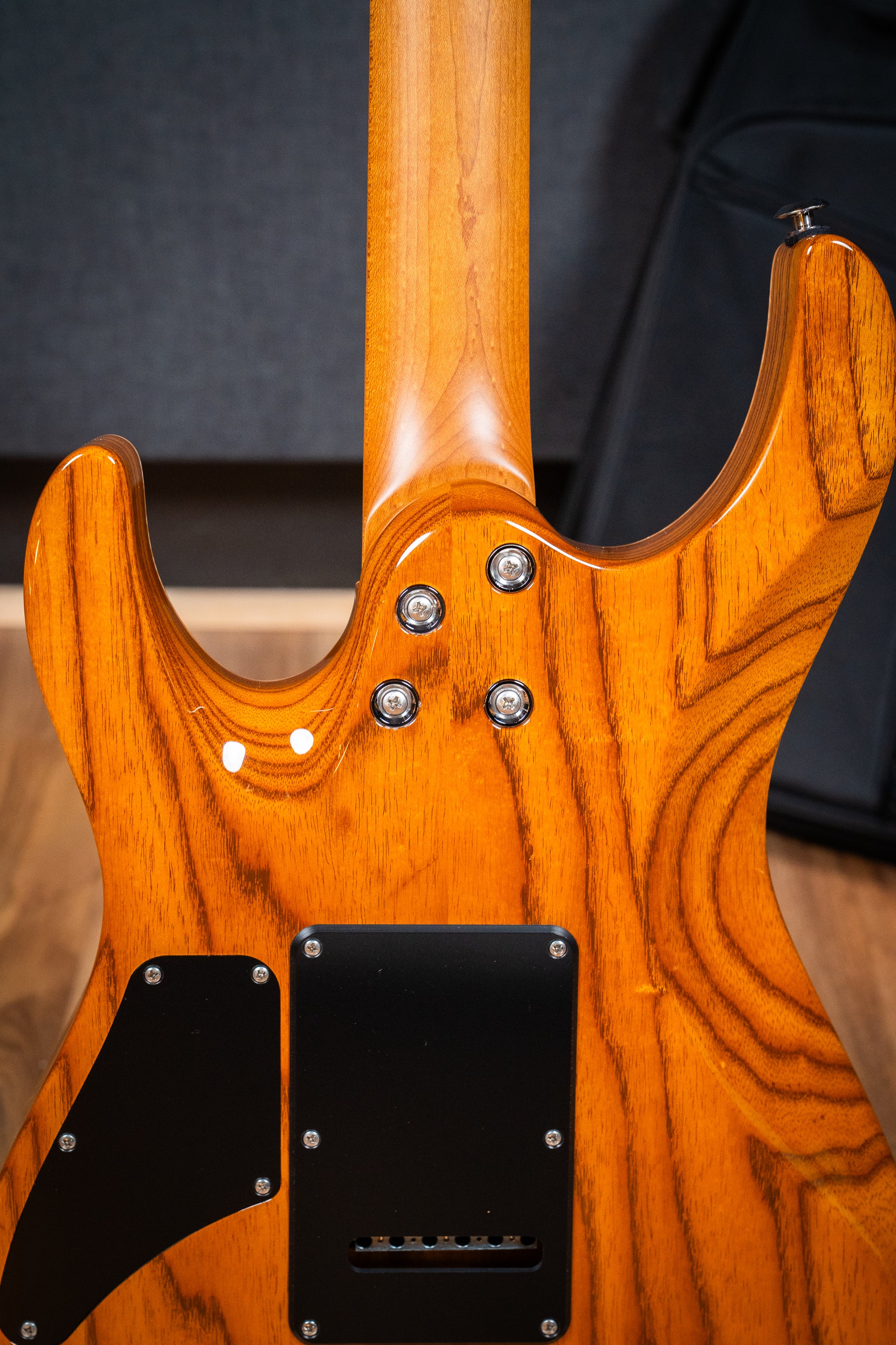 Suhr Custom Modern HH - Roasted Swamp Ash / Curly Maple Top - Trans Purple (#87559)