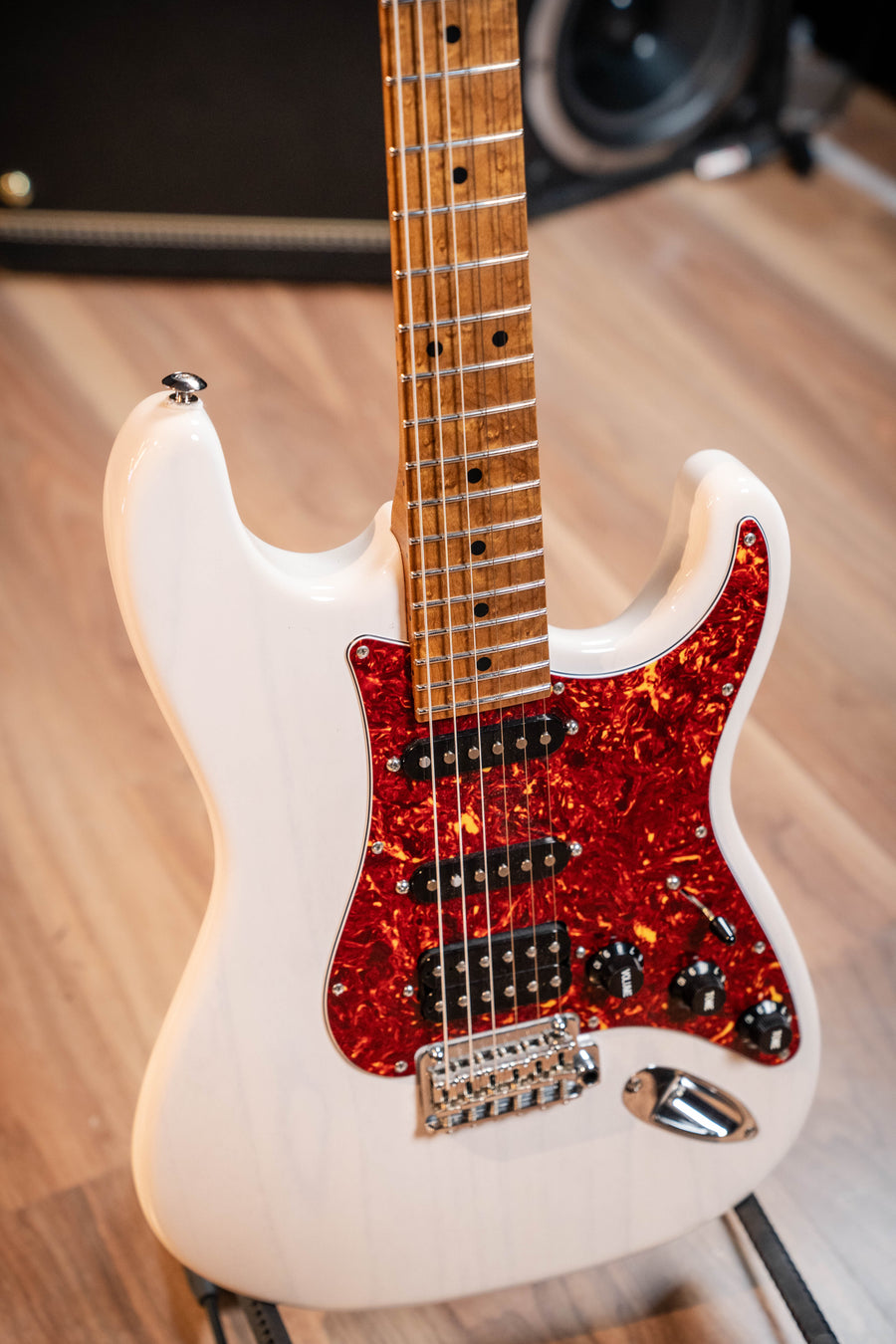 Suhr Classic S Paulownia w/Case - Trans White - Pre-Owned (As New)