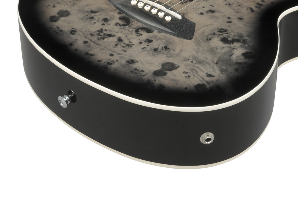 Ibanez TCY10PA Acoustic Guitar - Transparent Brown Black Burst High Gloss