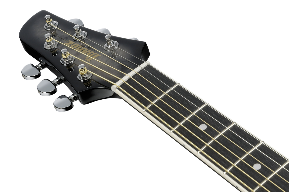 Ibanez TCY10PA Acoustic Guitar - Transparent Brown Black Burst High Gloss