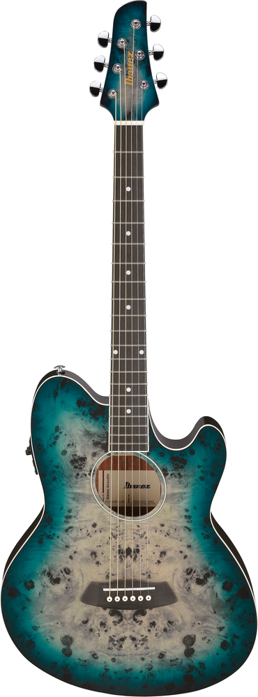 Ibanez TCY10PA Acoustic Guitar - Cosmic Blue Starburst High Gloss